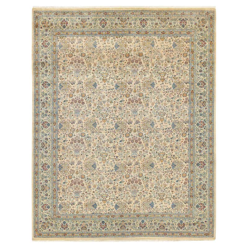 Traditional Floral Pakistani Area Rug at 1stDibs