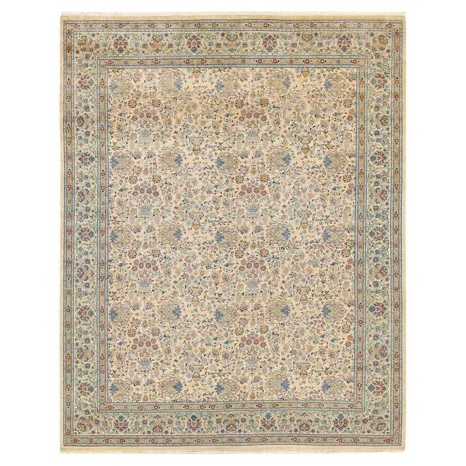 Traditional Floral Pakistani Area Rug at 1stDibs