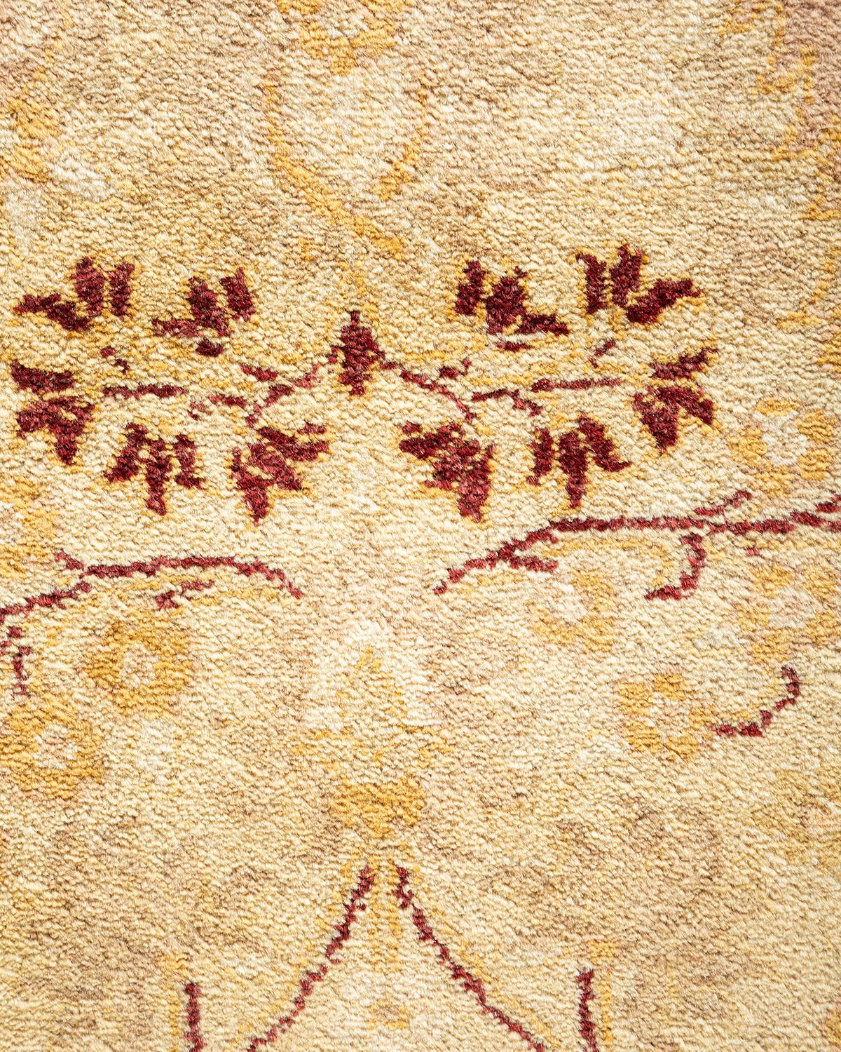 Alfombra tradicional única Hand Made Mogul marfil Siglo XXI y contemporáneo en venta