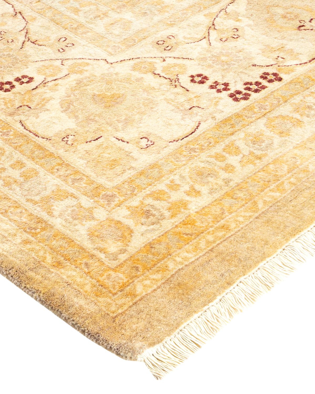 Alfombra tradicional única Hand Made Mogul marfil Lana en venta
