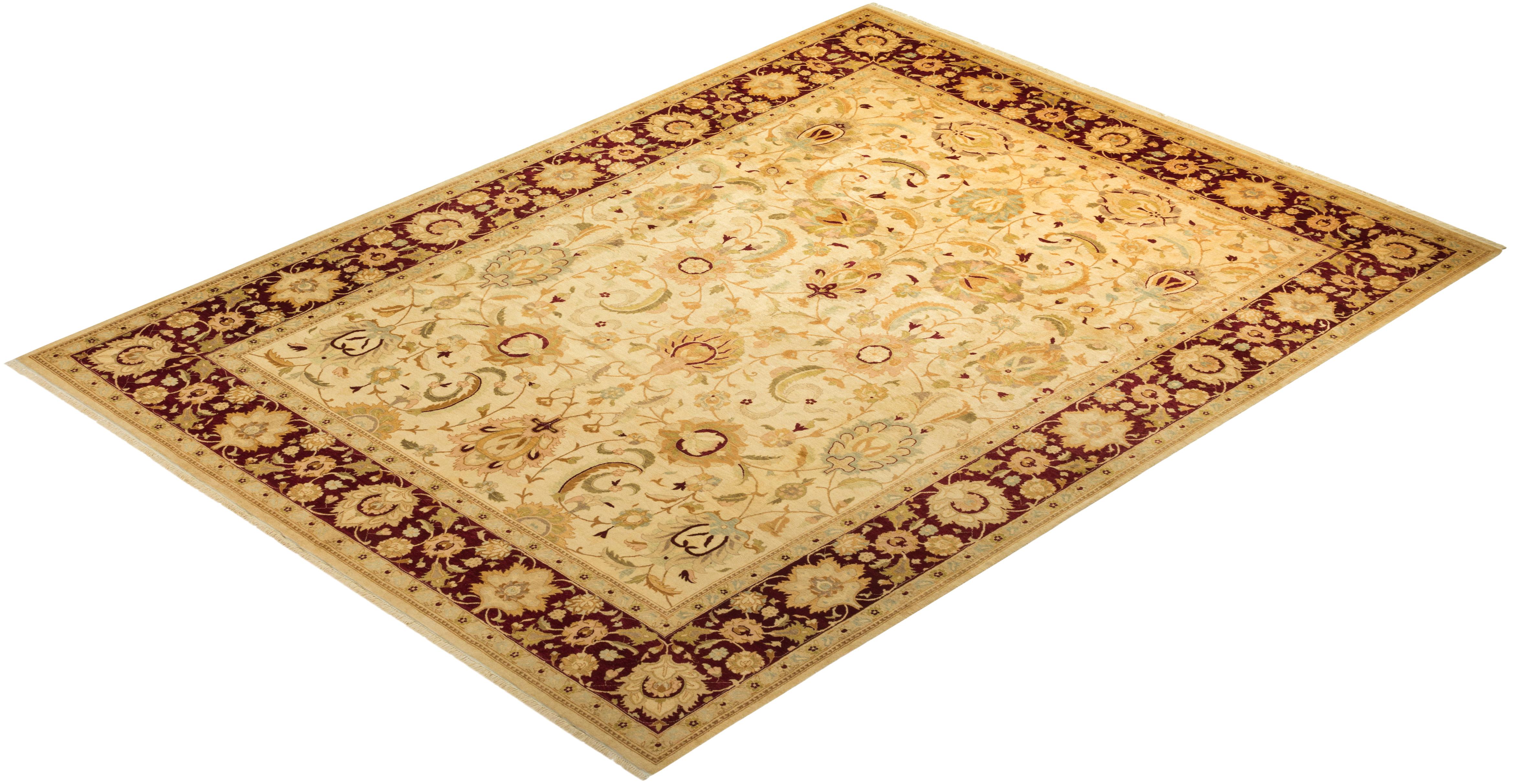 Las alfombras de la colección Mogul, con sus colores discretos y sus diseños en toda la superficie, aportarán una sofisticación atemporal a cualquier habitación. Influenciadas por un espectro de diseños turcos, indios y persas, los artesanos que