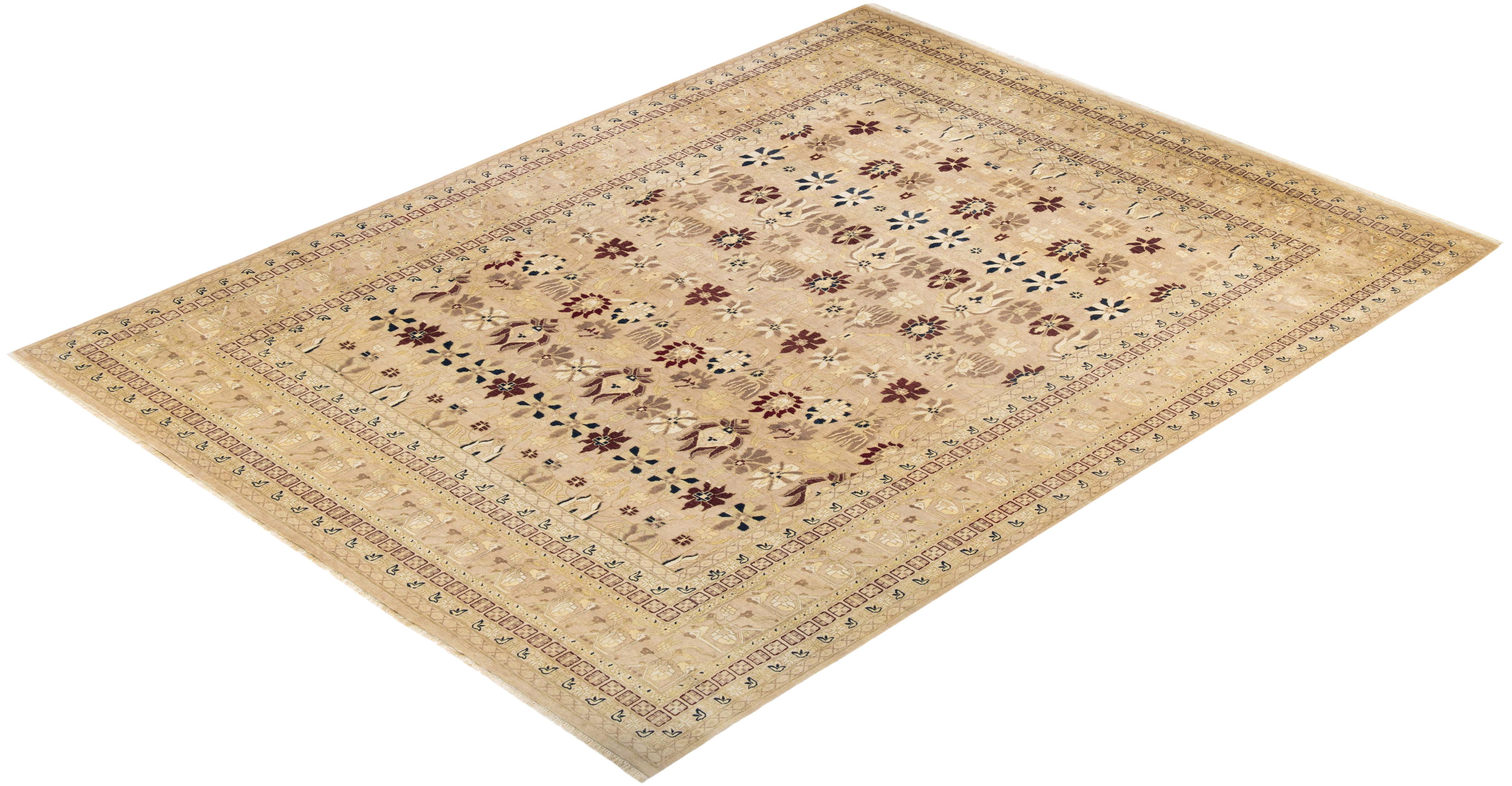 With understated palettes and allover designs, the rugs in the Mogul Collection will bring timeless sophistication to any room. Influenced by a spectrum of Turkish, Indian, and Persian designs, the artisans who handweave these wool rugs imbue