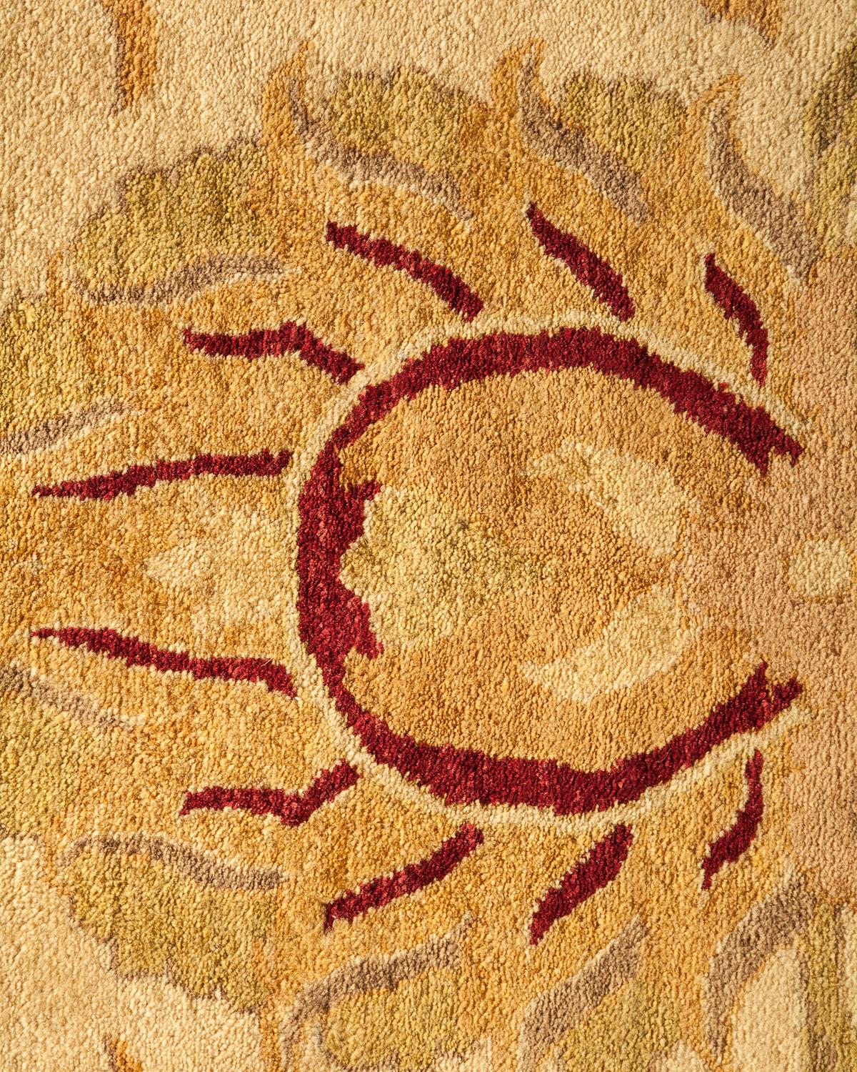 Alfombra tradicional única Hand Made Mogul marfil Siglo XXI y contemporáneo en venta