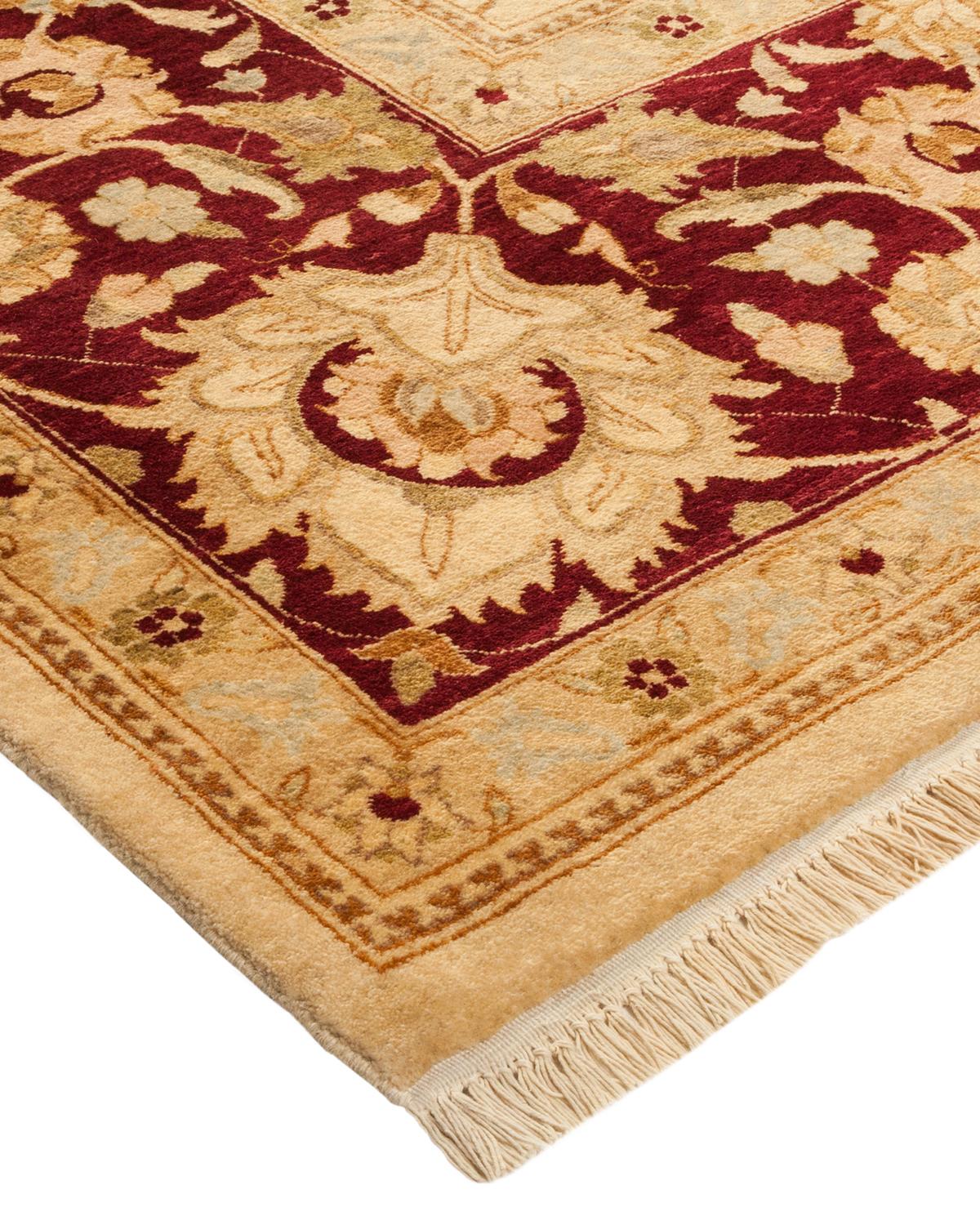 Alfombra tradicional única Hand Made Mogul marfil Lana en venta