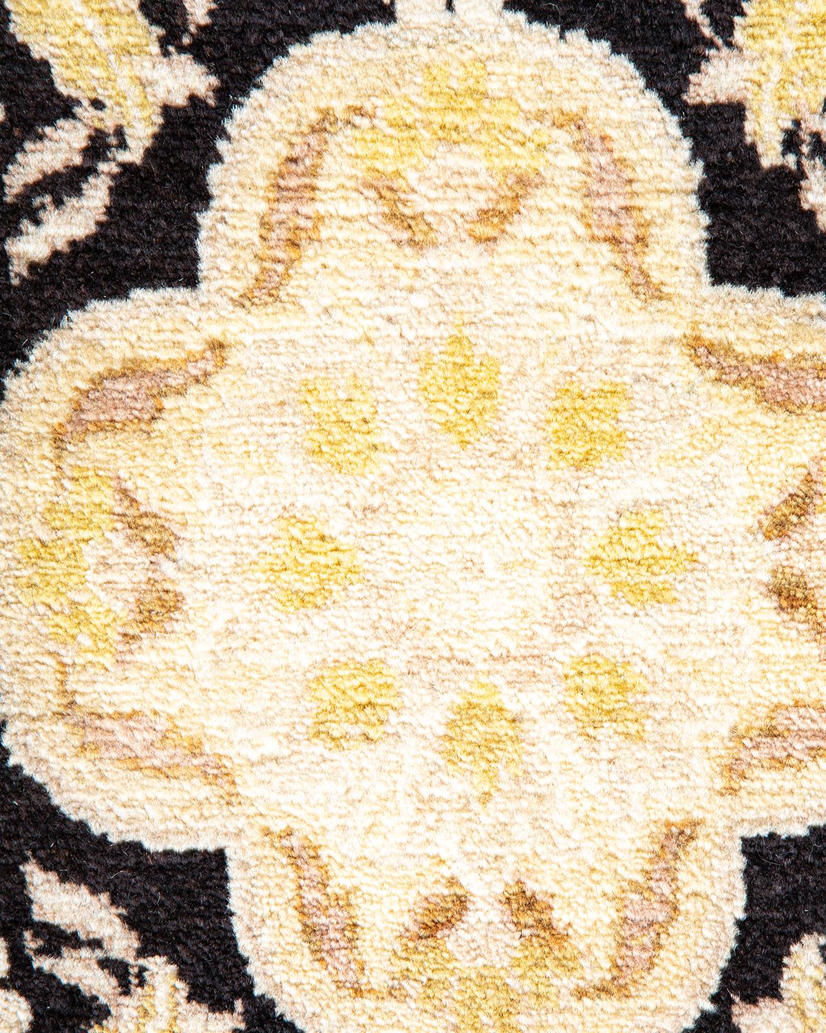 XXI secolo e contemporaneo Tappeto tradizionale Mogul avorio Hand Made unico nel suo genere in vendita