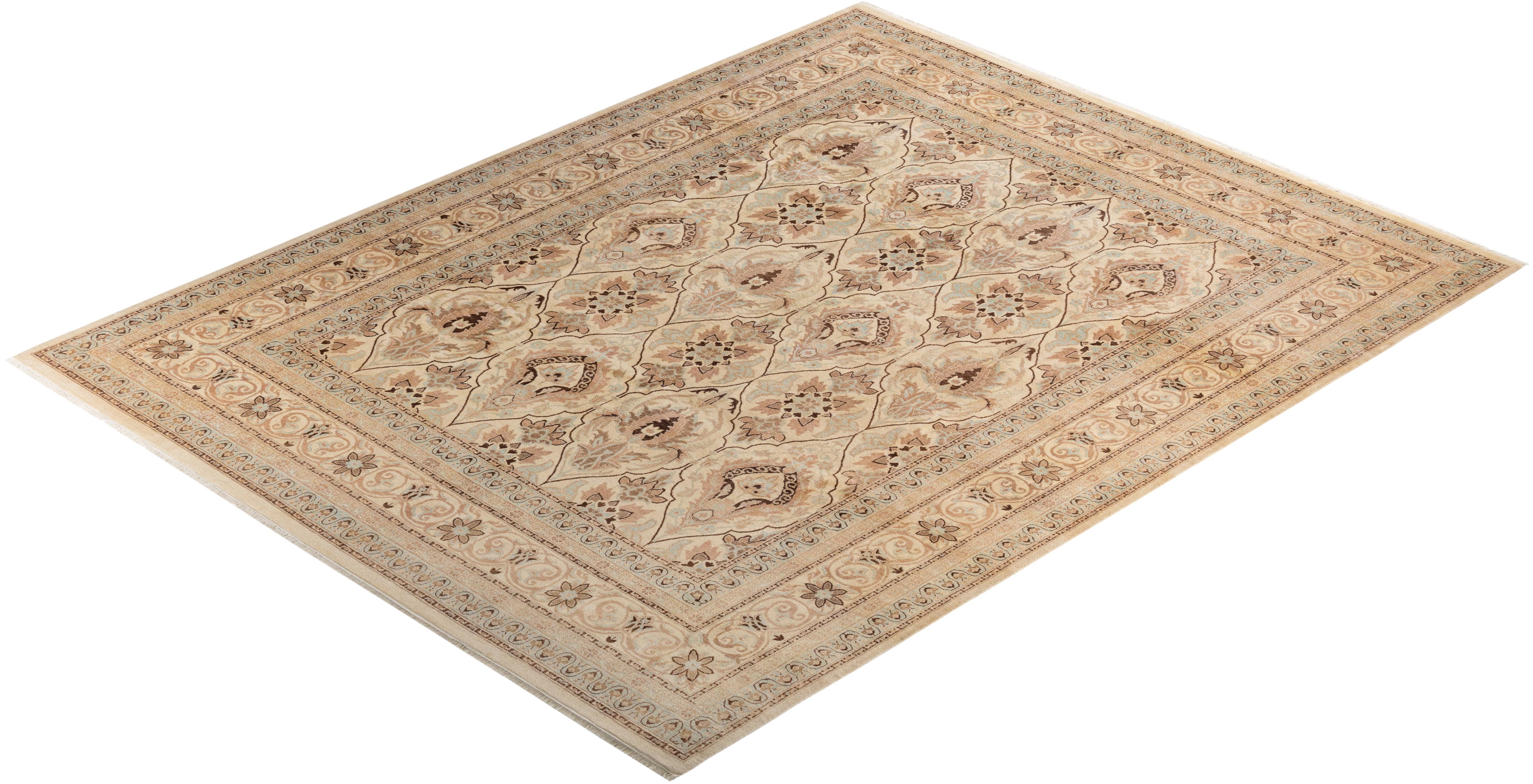 Avec leurs palettes discrètes et leurs motifs à l'envers, les tapis de la collection Mogul apporteront une sophistication intemporelle à n'importe quelle pièce. Influencés par un éventail de motifs turcs, indiens et persans, les artisans qui tissent