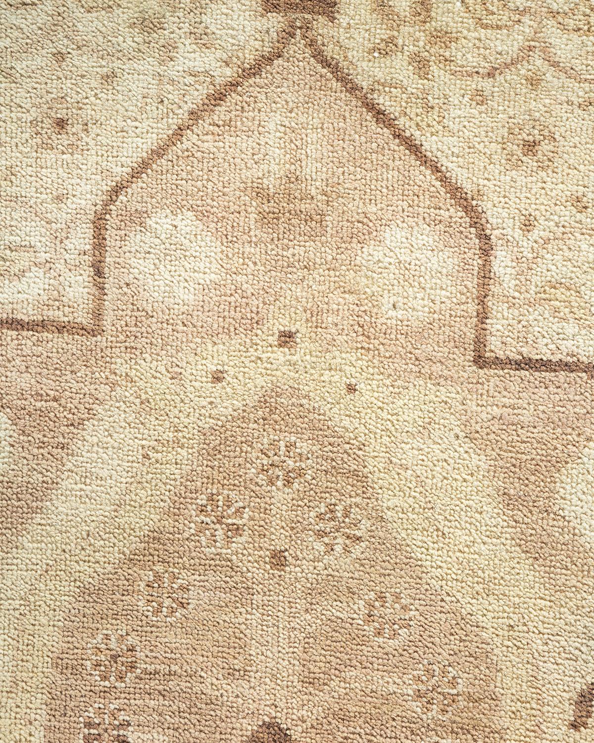 Alfombra tradicional única Hand Made Mogul Marfil Siglo XXI y contemporáneo en venta