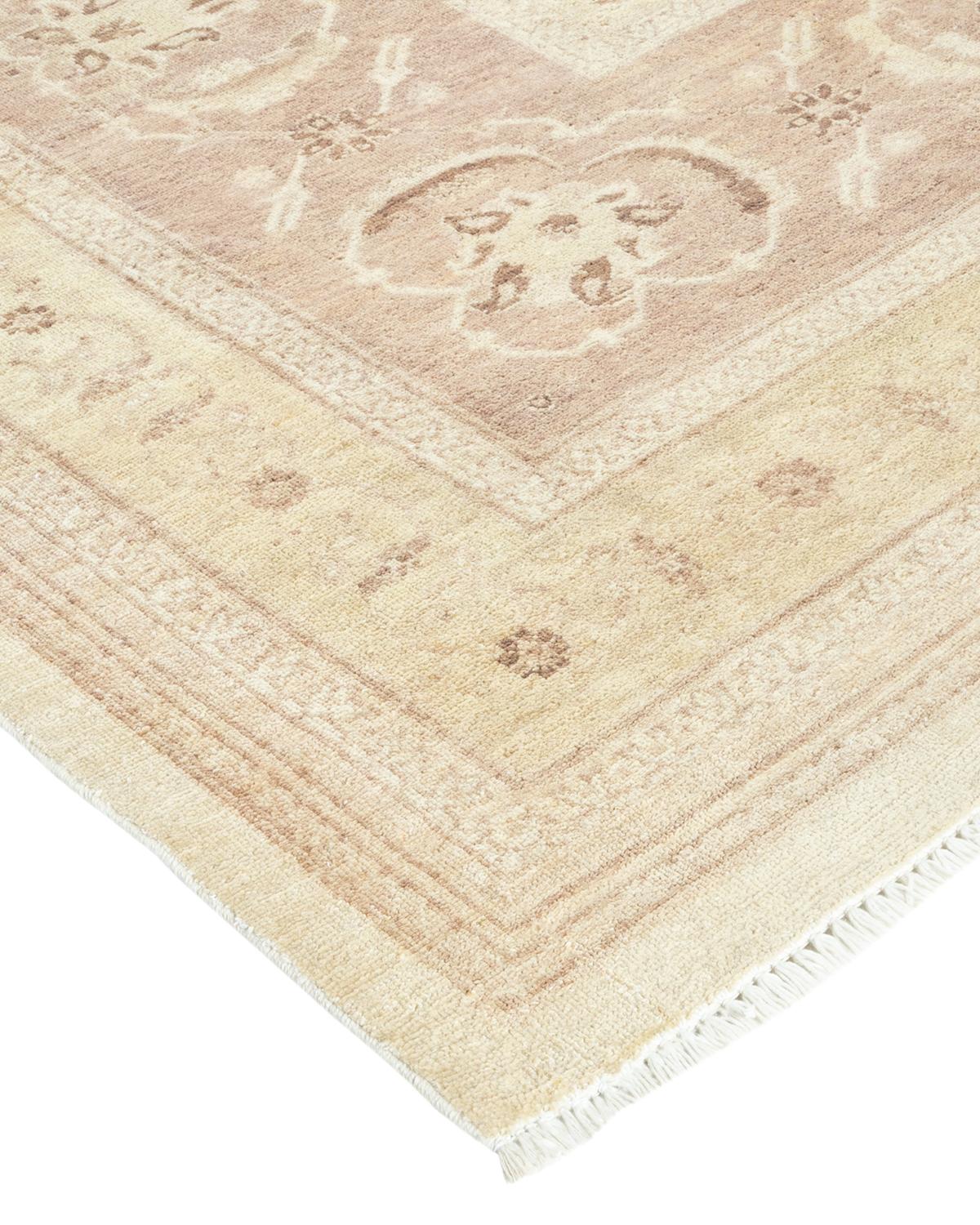 Alfombra tradicional única Hand Made Mogul Marfil Lana en venta