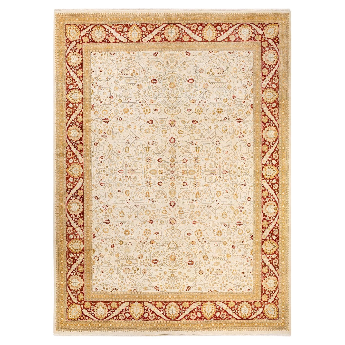 Tappeto tradizionale Mogul Ivory, unico nel suo genere, realizzato a mano