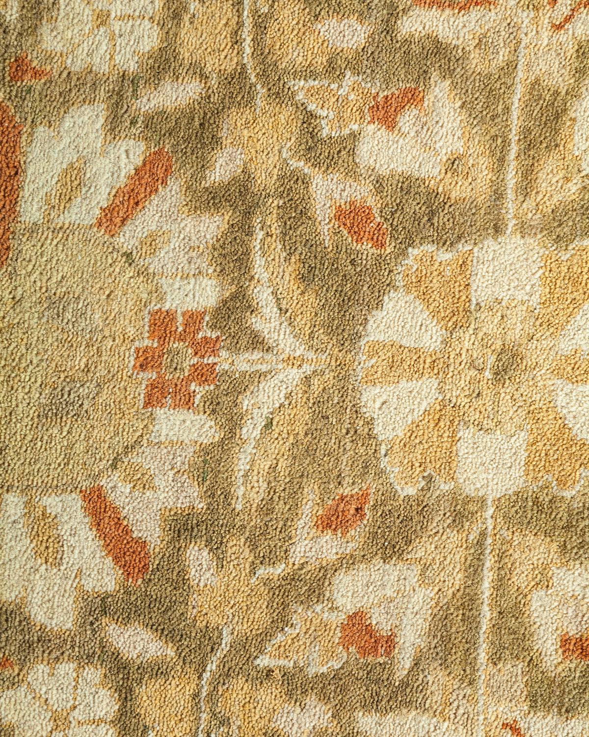 Alfombra tradicional única Hand Made Mogul Marfil Siglo XXI y contemporáneo en venta