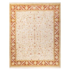 Alfombra tradicional única Hand Made Mogul marfil