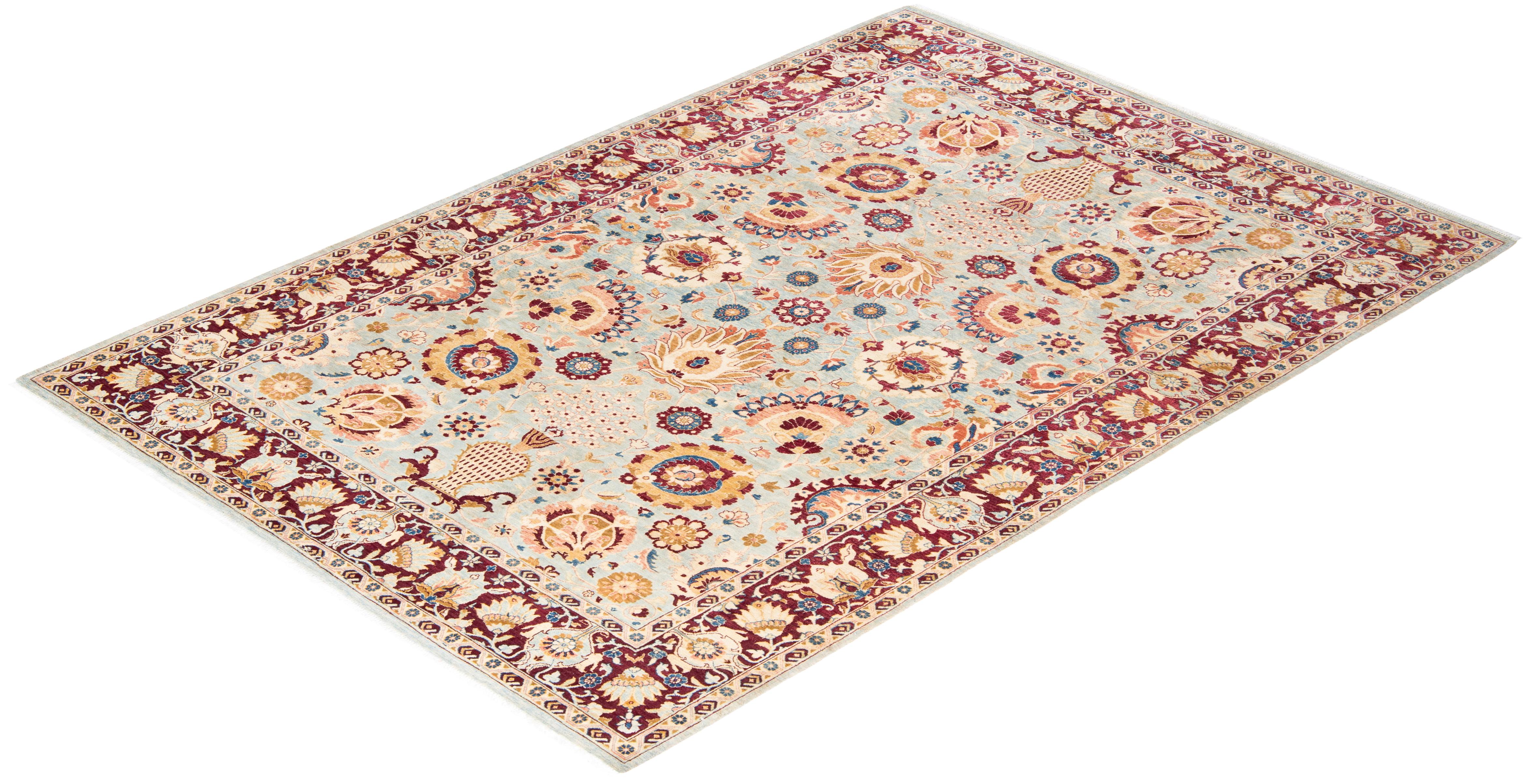 With understated palettes and allover designs, the rugs in the Mogul Collection will bring timeless sophistication to any room. Influenced by a spectrum of Turkish, Indian, and Persian designs, the artisans who handweave these wool rugs imbue