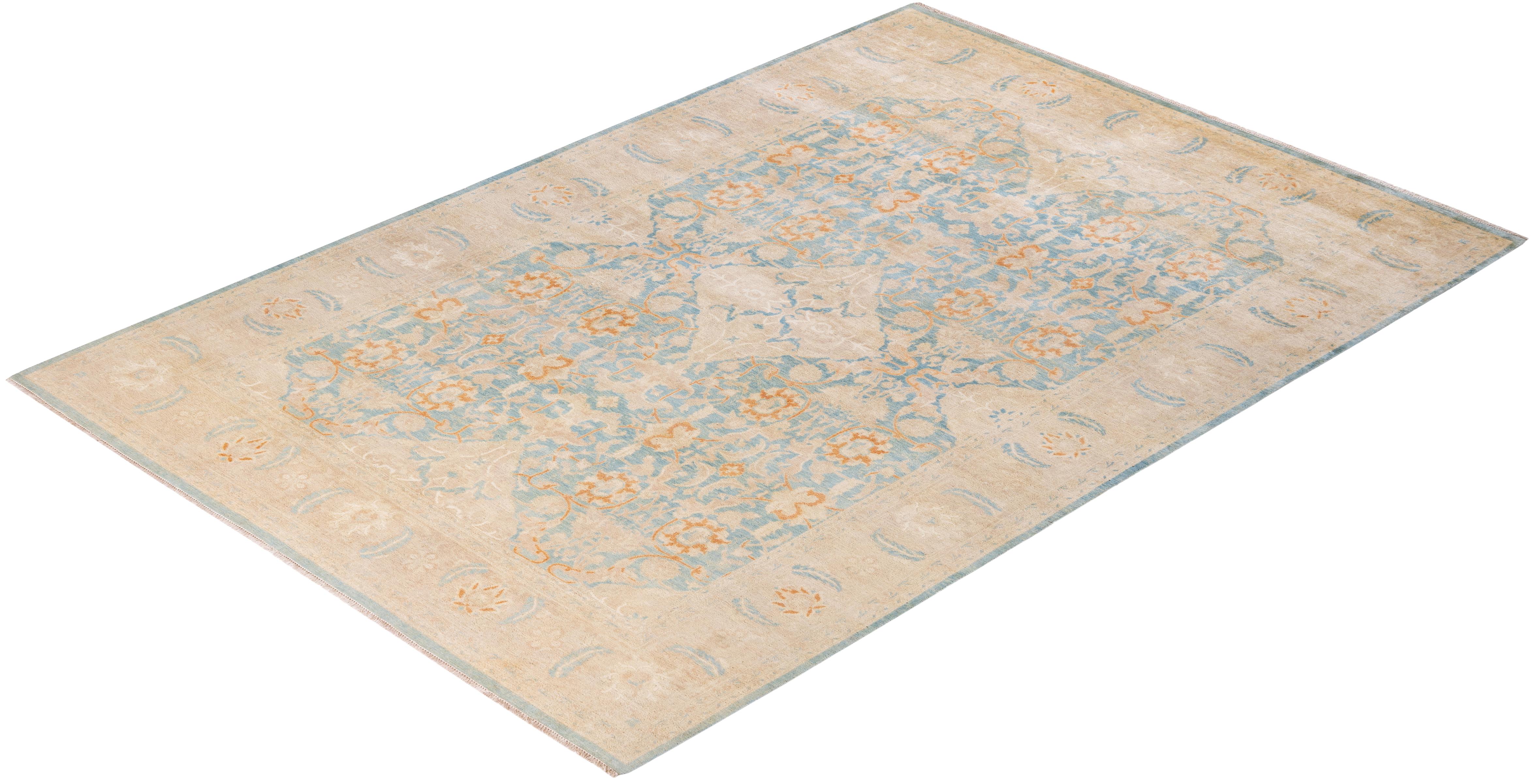 With understated palettes and allover designs, the rugs in the Mogul Collection will bring timeless sophistication to any room. Influenced by a spectrum of Turkish, Indian, and Persian designs, the artisans who handweave these wool rugs imbue