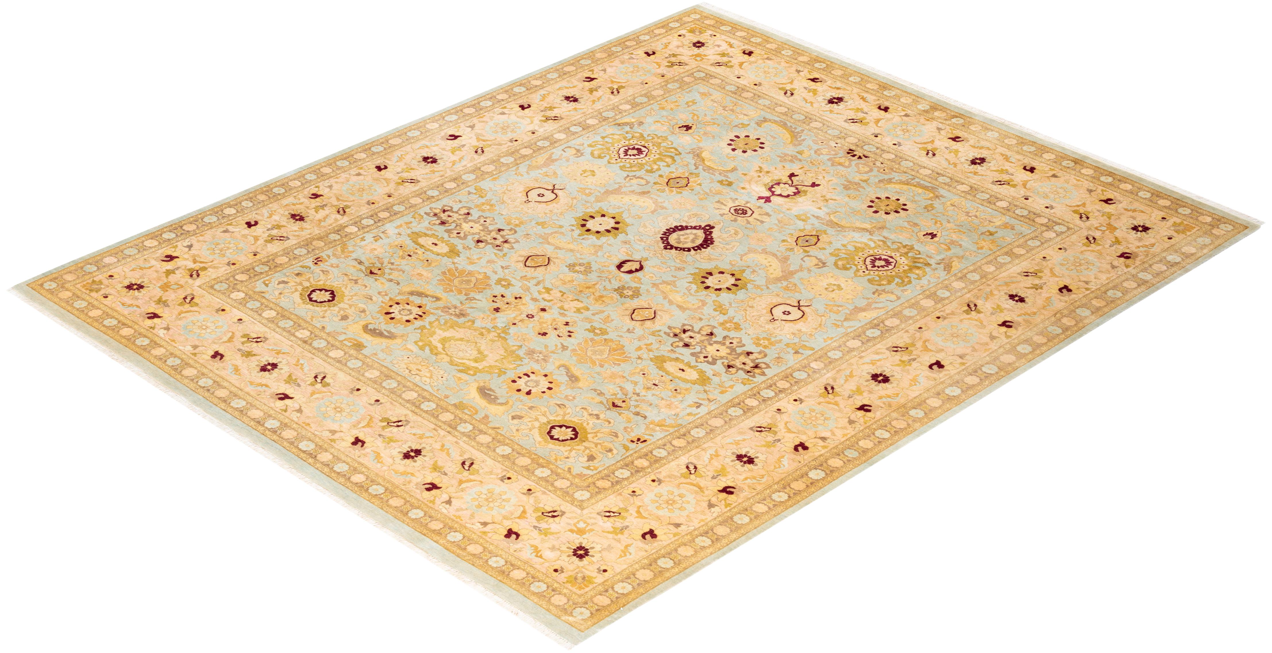 With understated palettes and allover designs, the rugs in the Mogul Collection will bring timeless sophistication to any room. Influenced by a spectrum of Turkish, Indian, and Persian designs, the artisans who handweave these wool rugs imbue