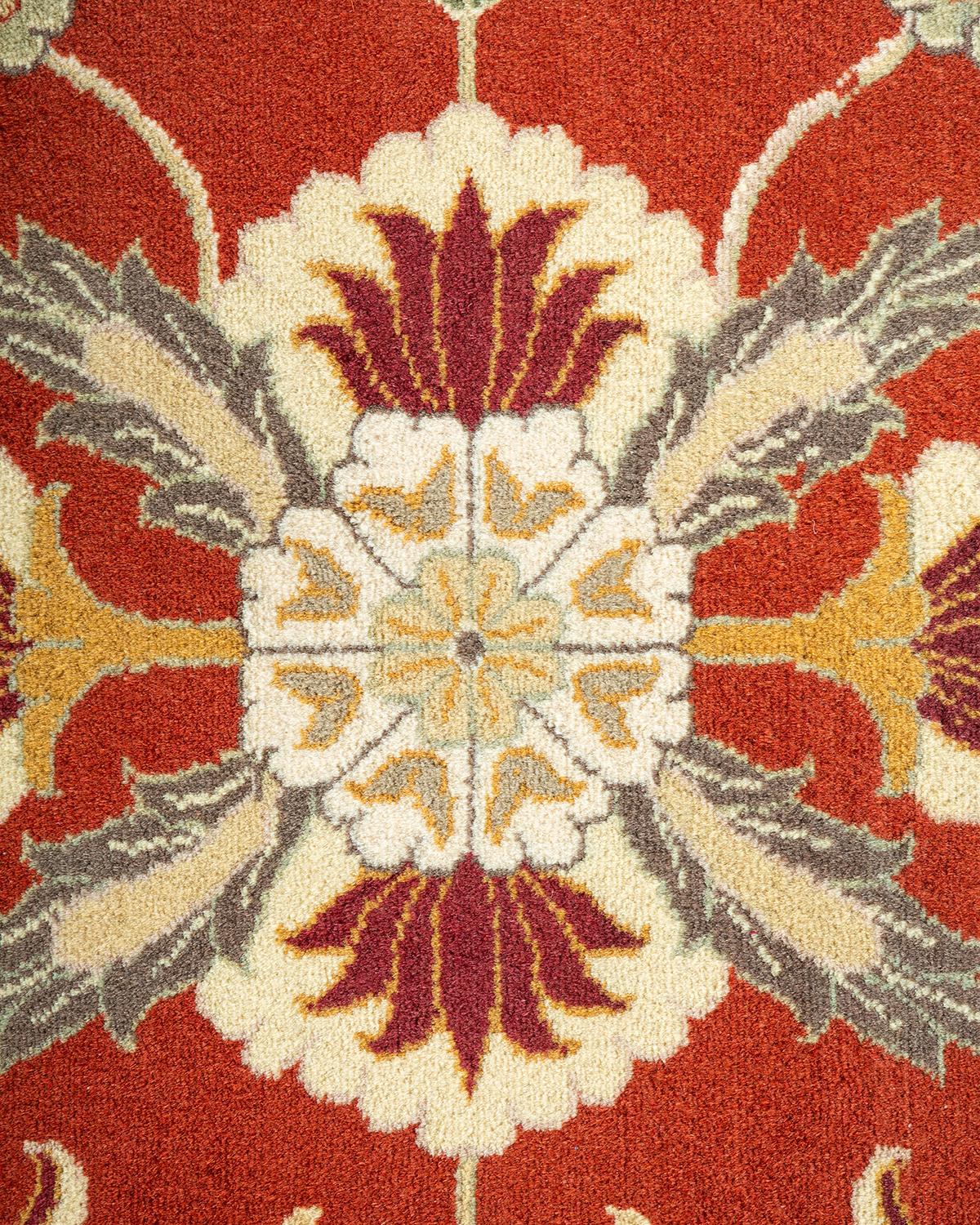 Alfombra Mogul Naranja Tradicional Hand Made, única en su género Siglo XXI y contemporáneo en venta