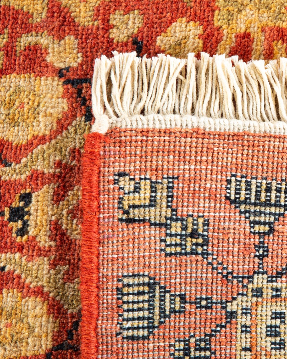 Alfombra Mogul Naranja Tradicional Hand Made, única en su género Anudado a mano en venta