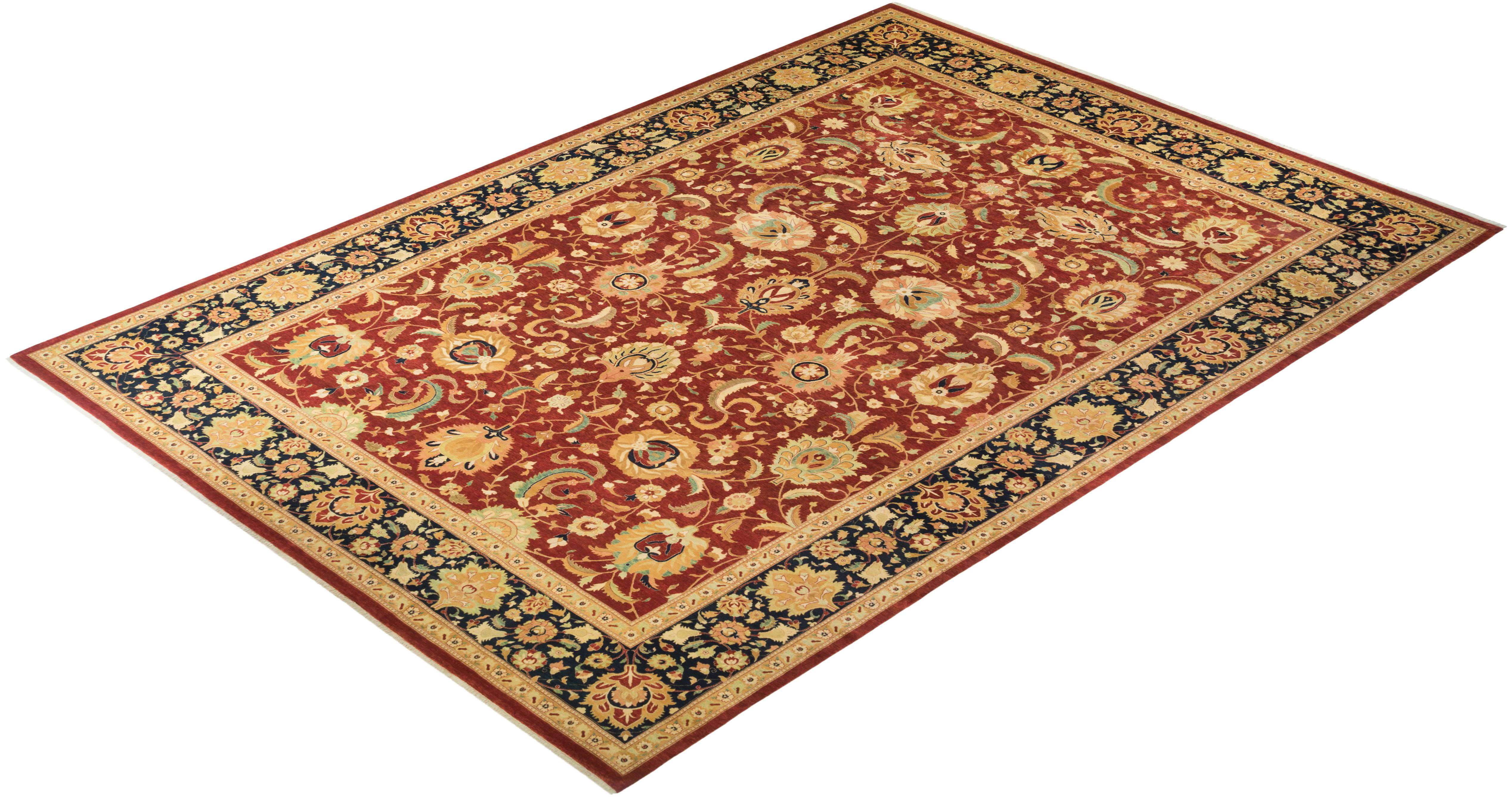With understated palettes and allover designs, the rugs in the Mogul Collection will bring timeless sophistication to any room. Influenced by a spectrum of Turkish, Indian, and Persian designs, the artisans who handweave these wool rugs imbue