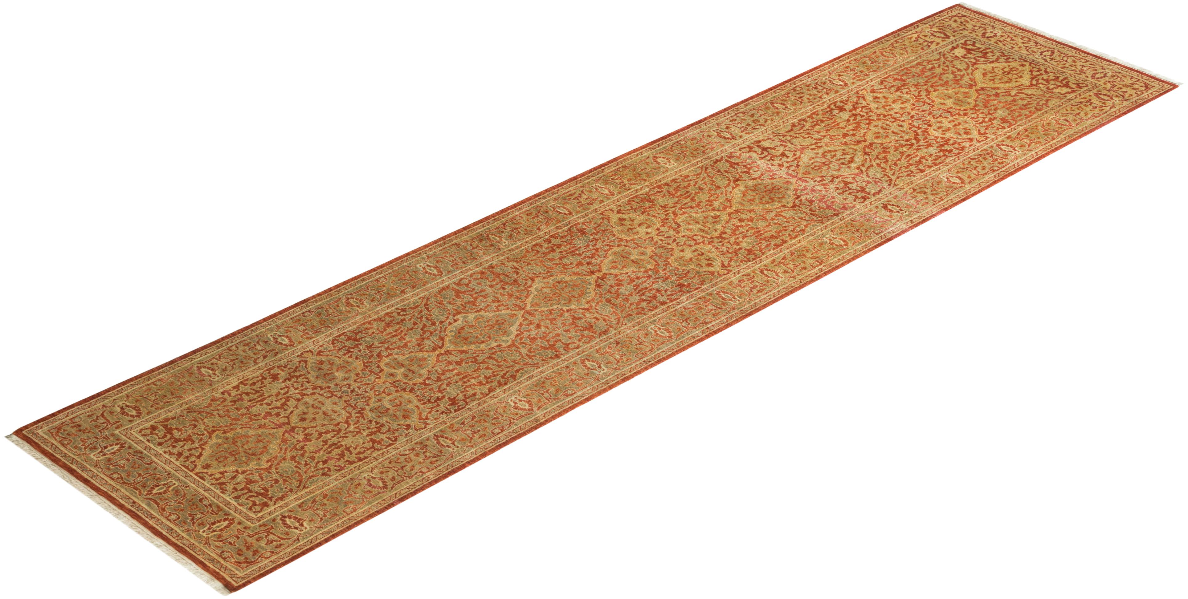 With understated palettes and allover designs, the rugs in the Mogul Collection will bring timeless sophistication to any room. Influenced by a spectrum of Turkish, Indian, and Persian designs, the artisans who handweave these wool rugs imbue