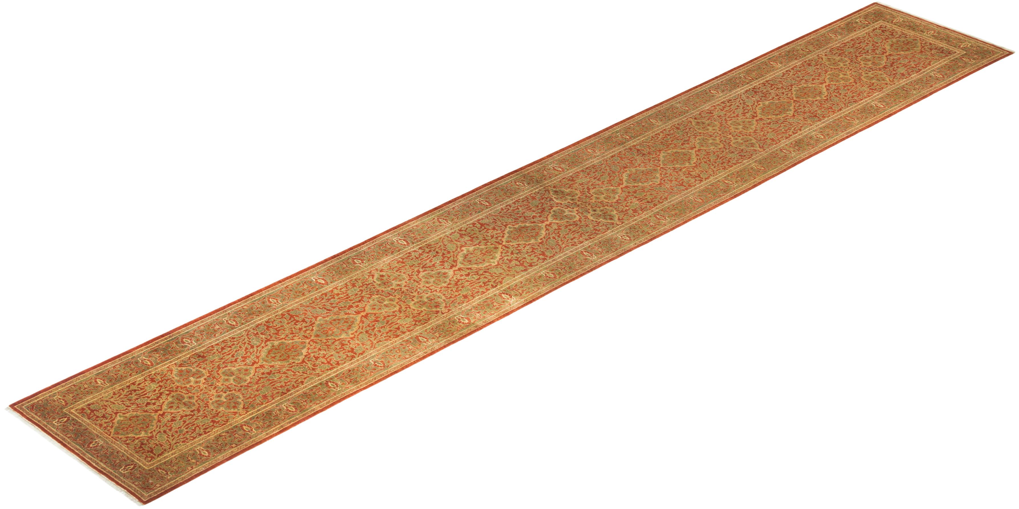With understated palettes and allover designs, the rugs in the Mogul Collection will bring timeless sophistication to any room. Influenced by a spectrum of Turkish, Indian, and Persian designs, the artisans who handweave these wool rugs imbue