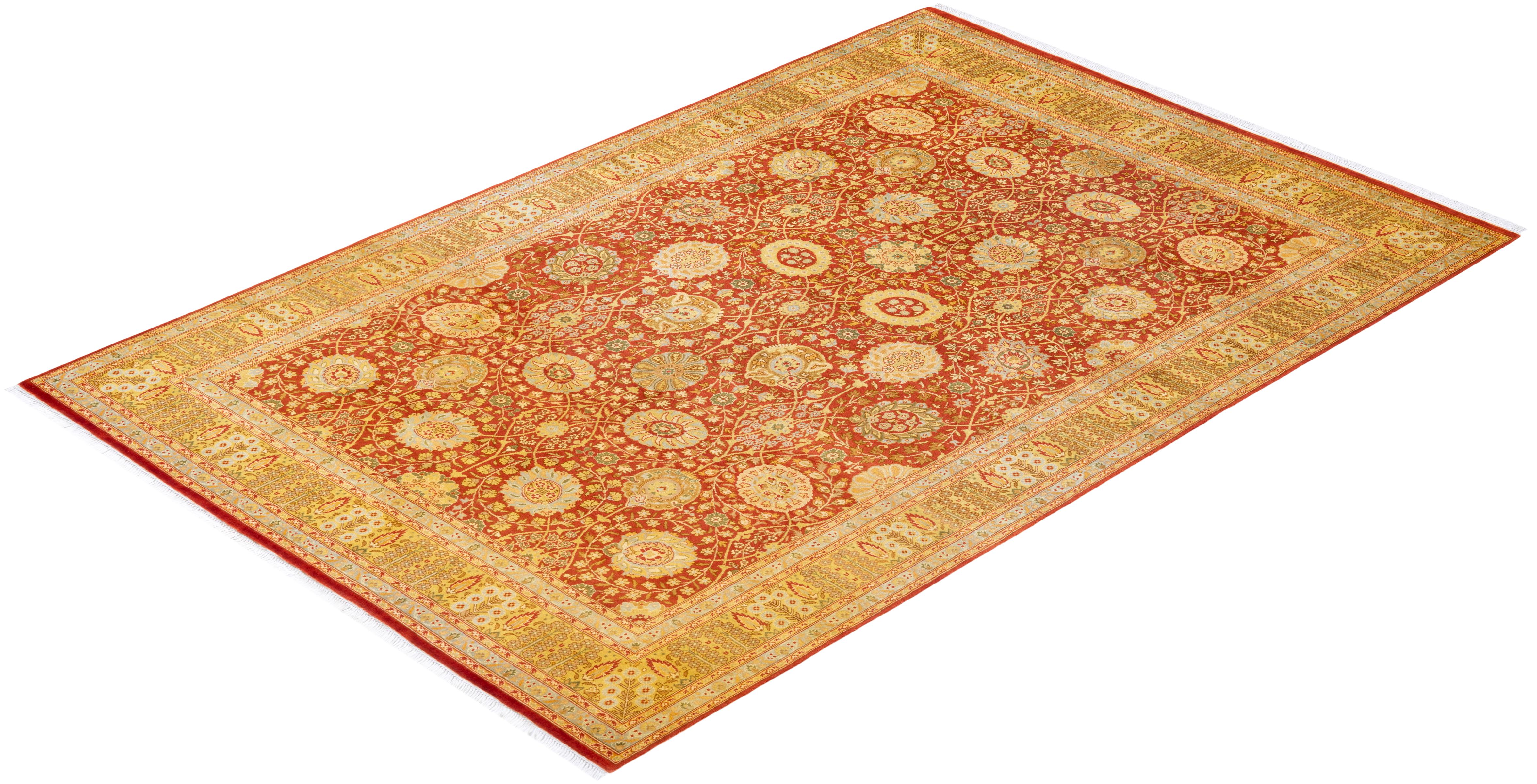 Las alfombras de la colección Mogul, con sus colores discretos y sus diseños en toda la superficie, aportarán una sofisticación atemporal a cualquier habitación. Influenciadas por un espectro de diseños turcos, indios y persas, los artesanos que