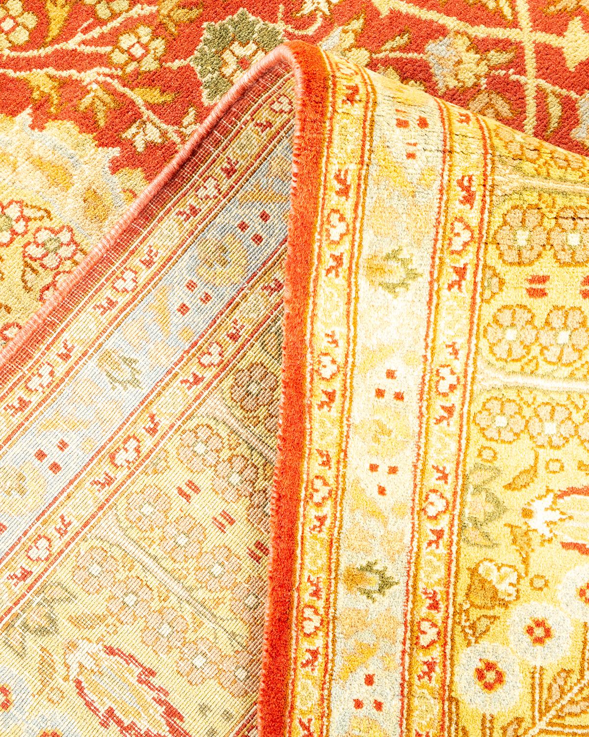 Alfombra Mogul Naranja Tradicional Hand Made, única en su género Pakistaní en venta