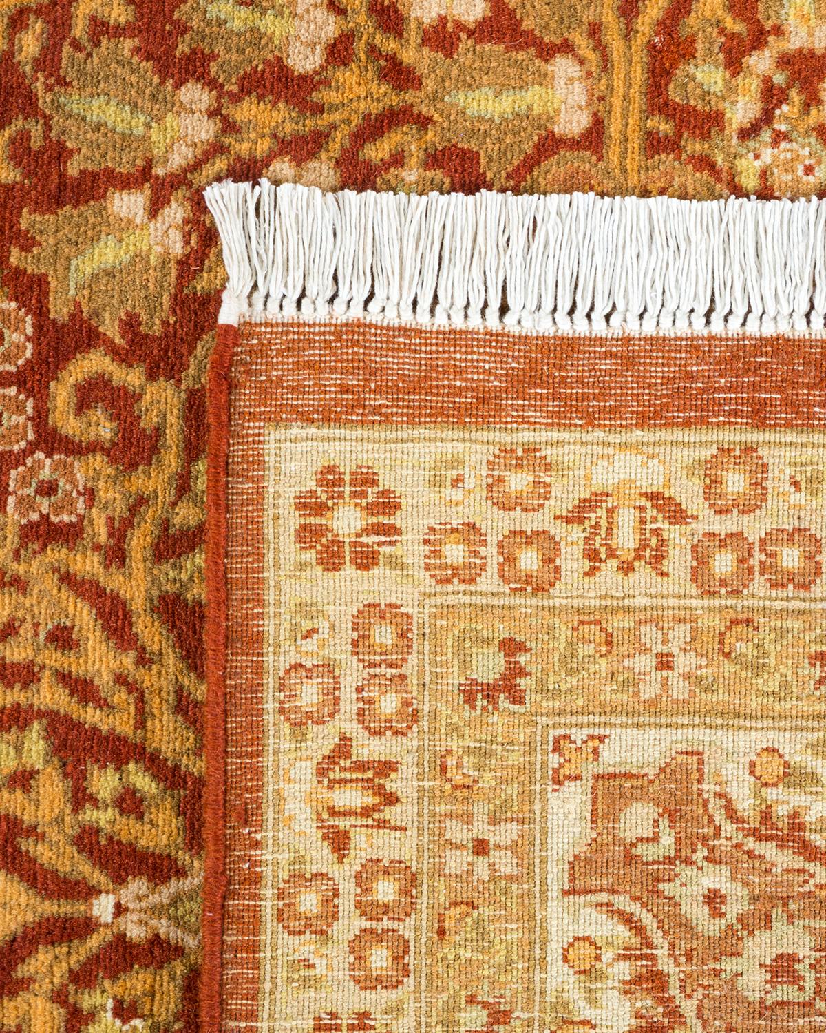 Alfombra Mogul Naranja Tradicional Hand Made Única en su Género Anudado a mano en venta