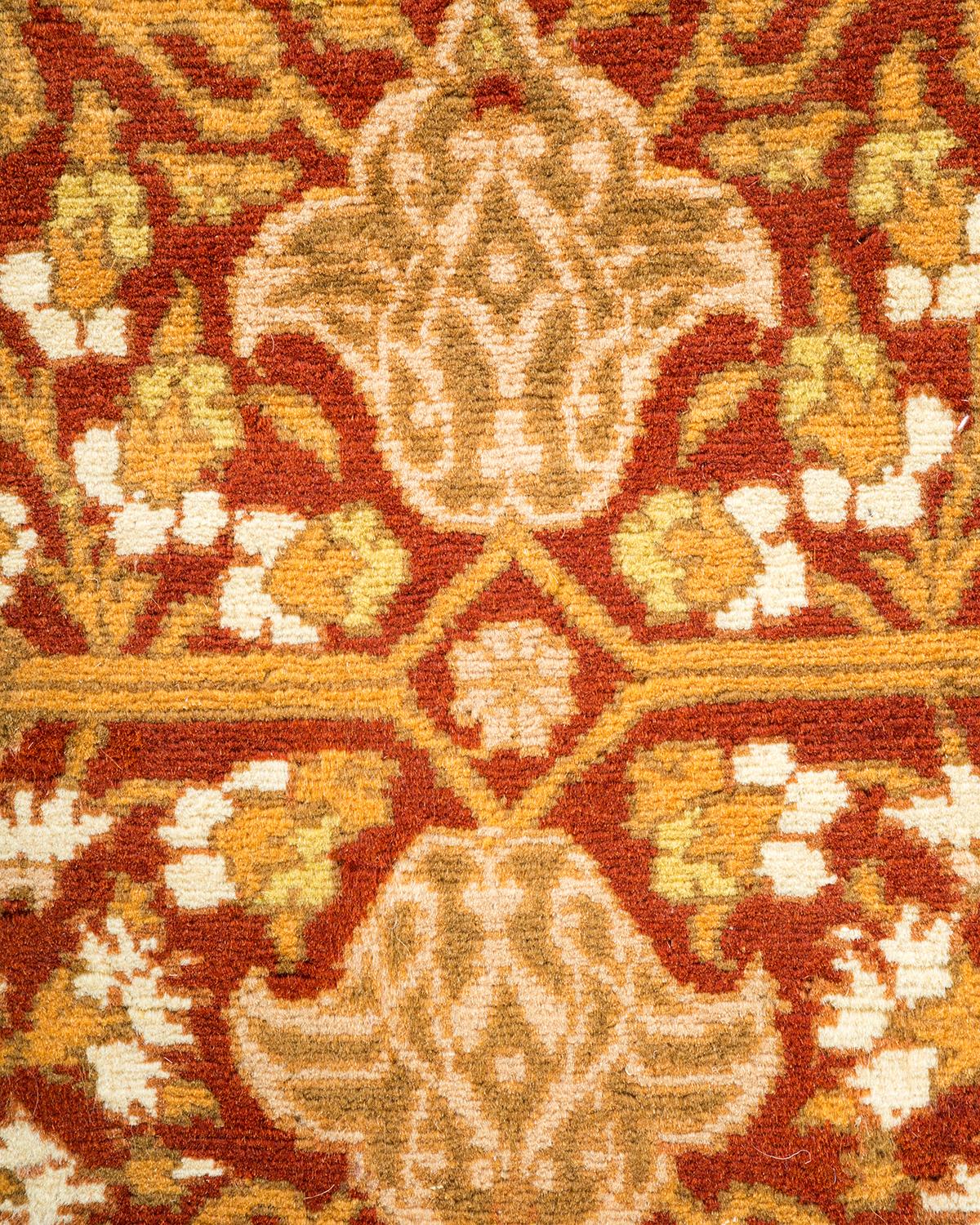 Alfombra Mogul Naranja Tradicional Hand Made Única en su Género Siglo XXI y contemporáneo en venta