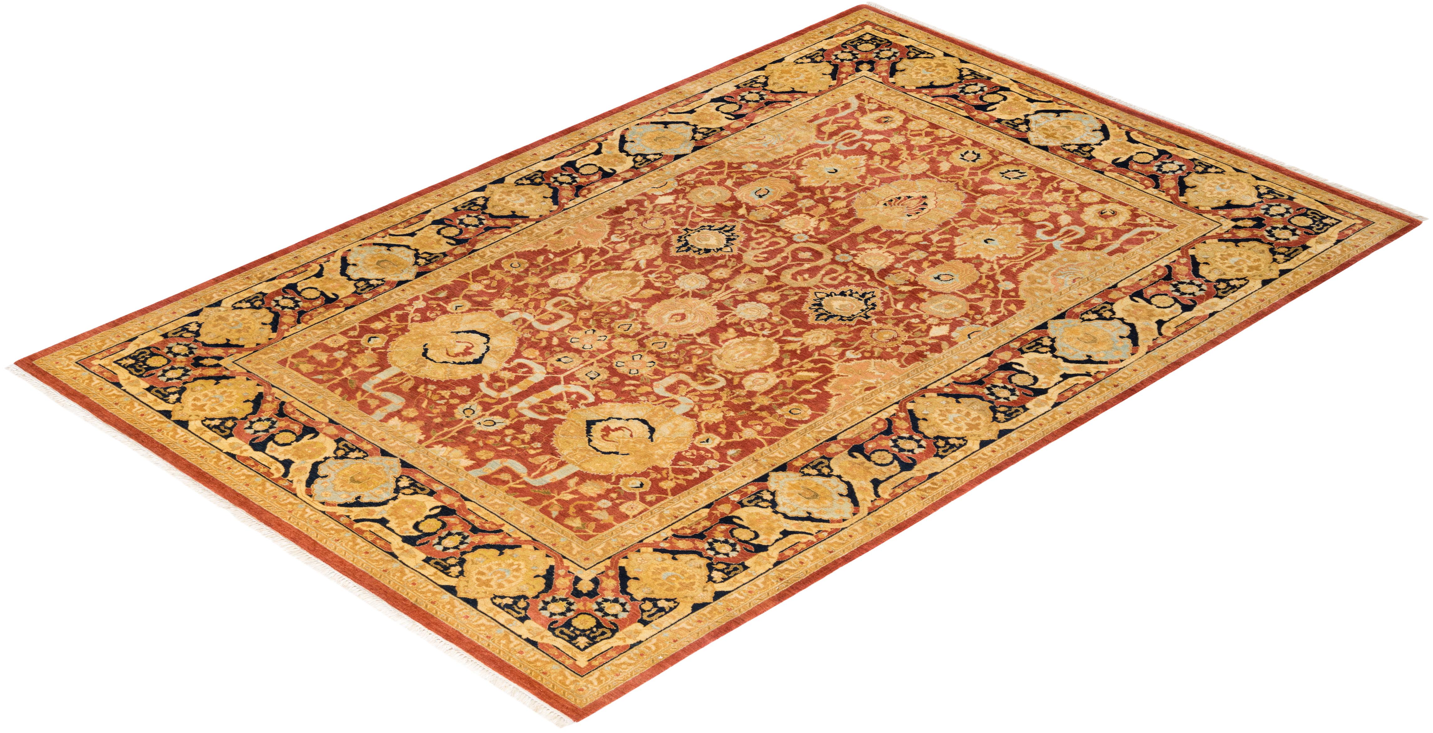 With understated palettes and allover designs, the rugs in the Mogul Collection will bring timeless sophistication to any room. Influenced by a spectrum of Turkish, Indian, and Persian designs, the artisans who handweave these wool rugs imbue