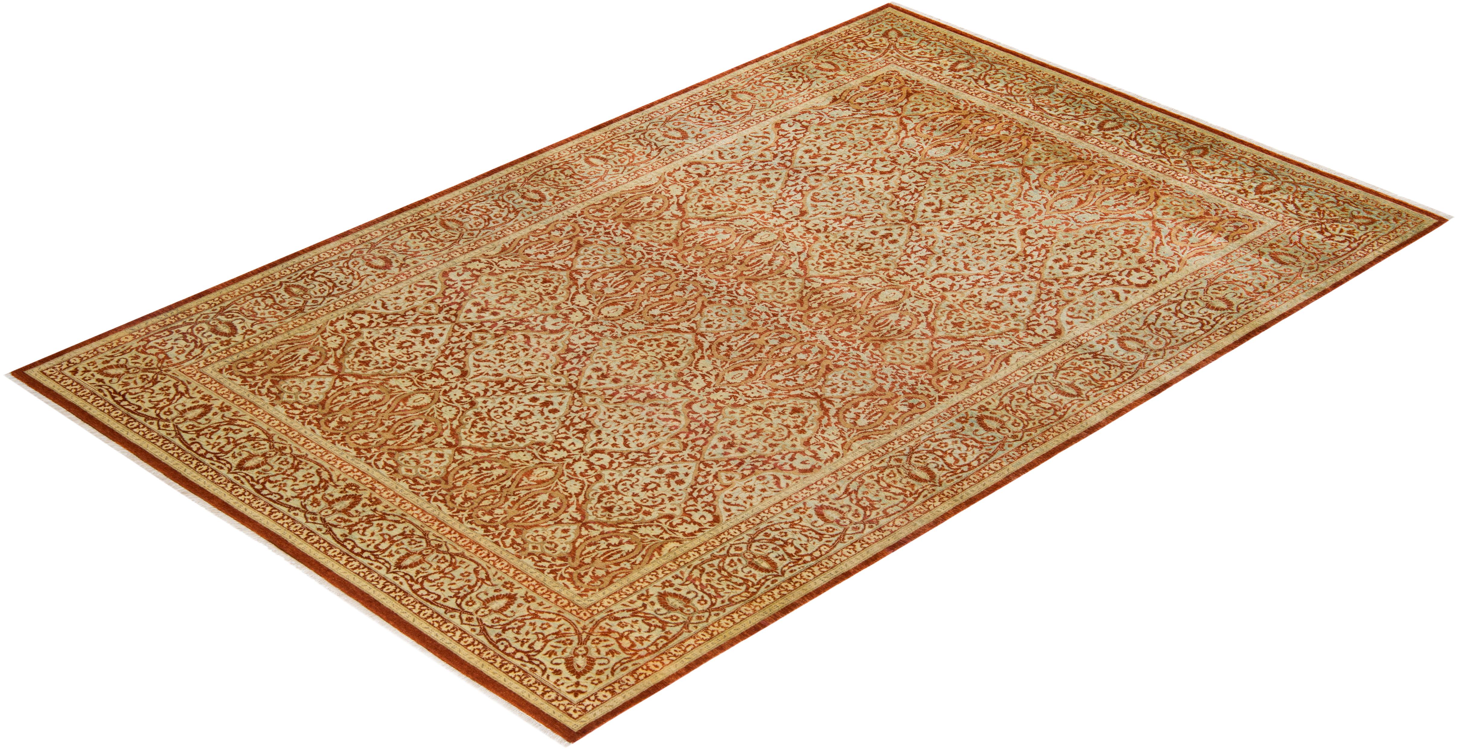 With understated palettes and allover designs, the rugs in the Mogul Collection will bring timeless sophistication to any room. Influenced by a spectrum of Turkish, Indian, and Persian designs, the artisans who handweave these wool rugs imbue