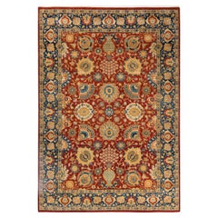 Tappeto tradizionale Mogul arancione Hand Made unico nel suo genere