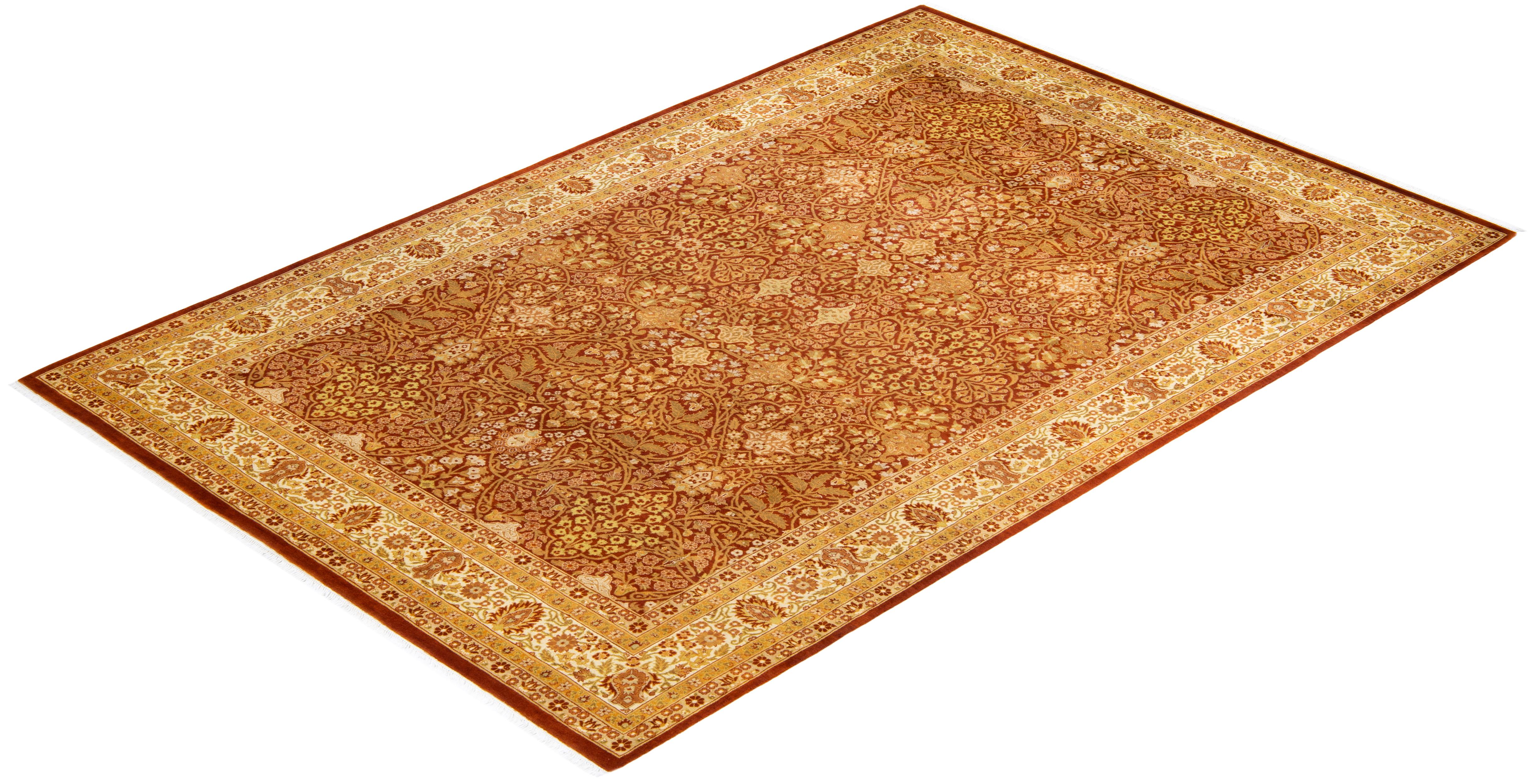 With understated palettes and allover designs, the rugs in the Mogul Collection will bring timeless sophistication to any room. Influenced by a spectrum of Turkish, Indian, and Persian designs, the artisans who handweave these wool rugs imbue