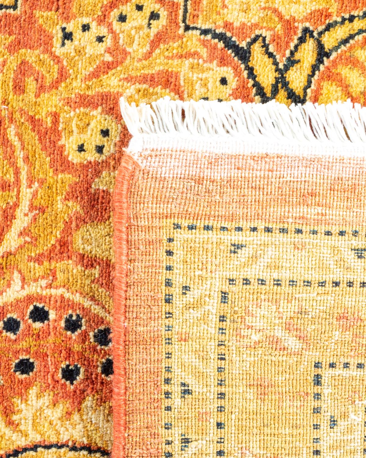 Alfombra Mogul Naranja Tradicional Hand Made Única en su Género Anudado a mano en venta