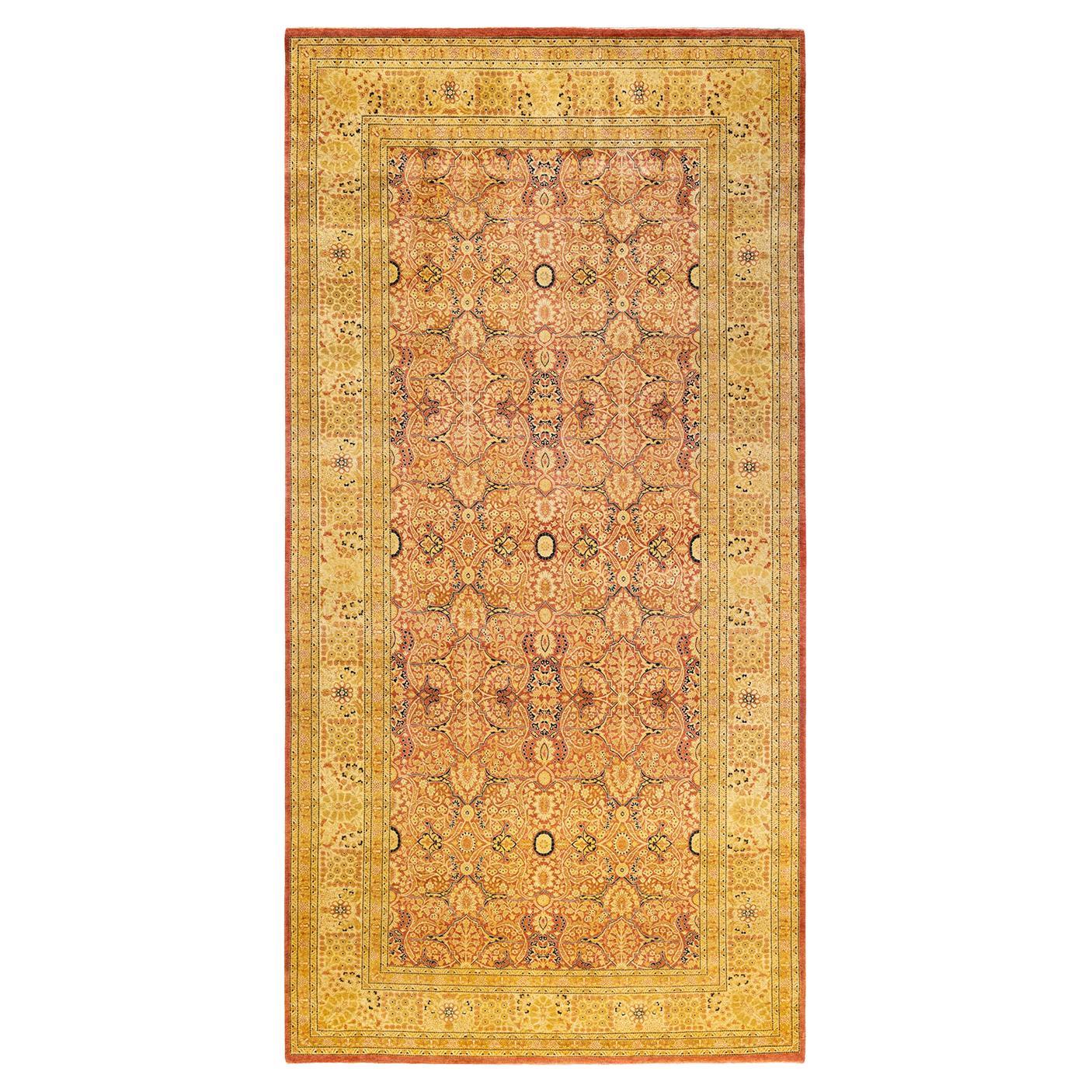 Alfombra Mogul Naranja Tradicional Hand Made Única en su Género