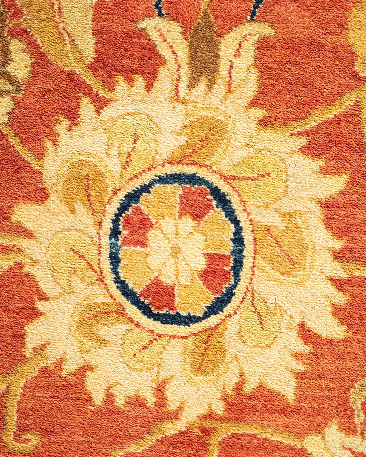 Alfombra Mogul Naranja Tradicional Hand Made Única en su Género Siglo XXI y contemporáneo en venta