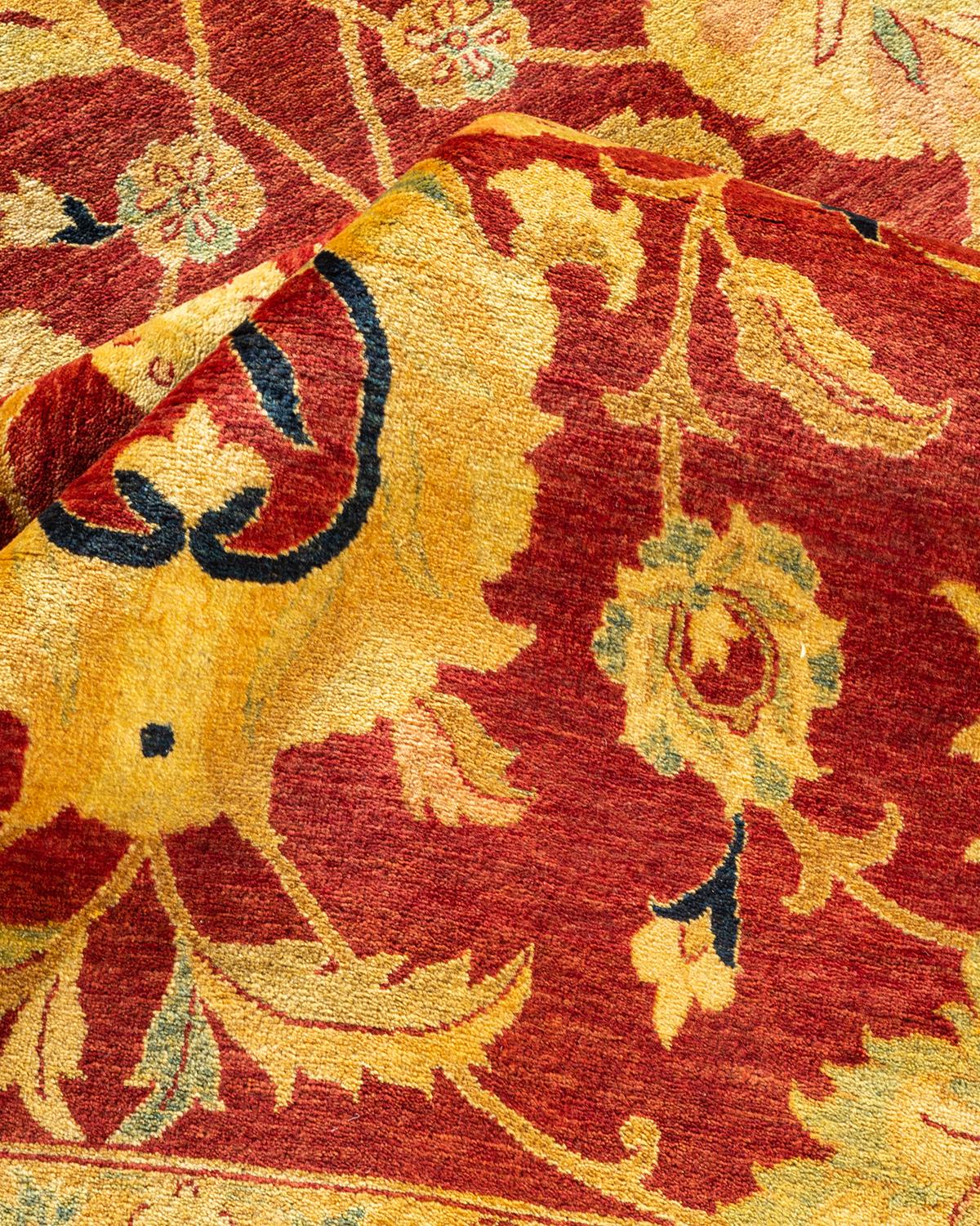 Alfombra tradicional única Hand Made Mogul Naranja Otro en venta