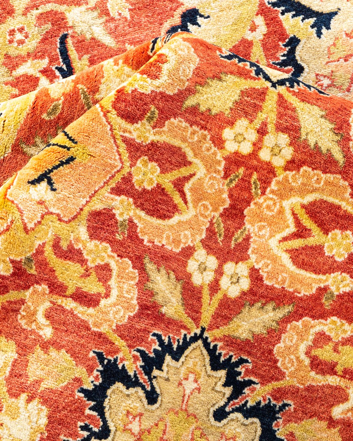 Traditioneller Mogul Orange Teppich, handgefertigt, Unikat (Sonstiges) im Angebot