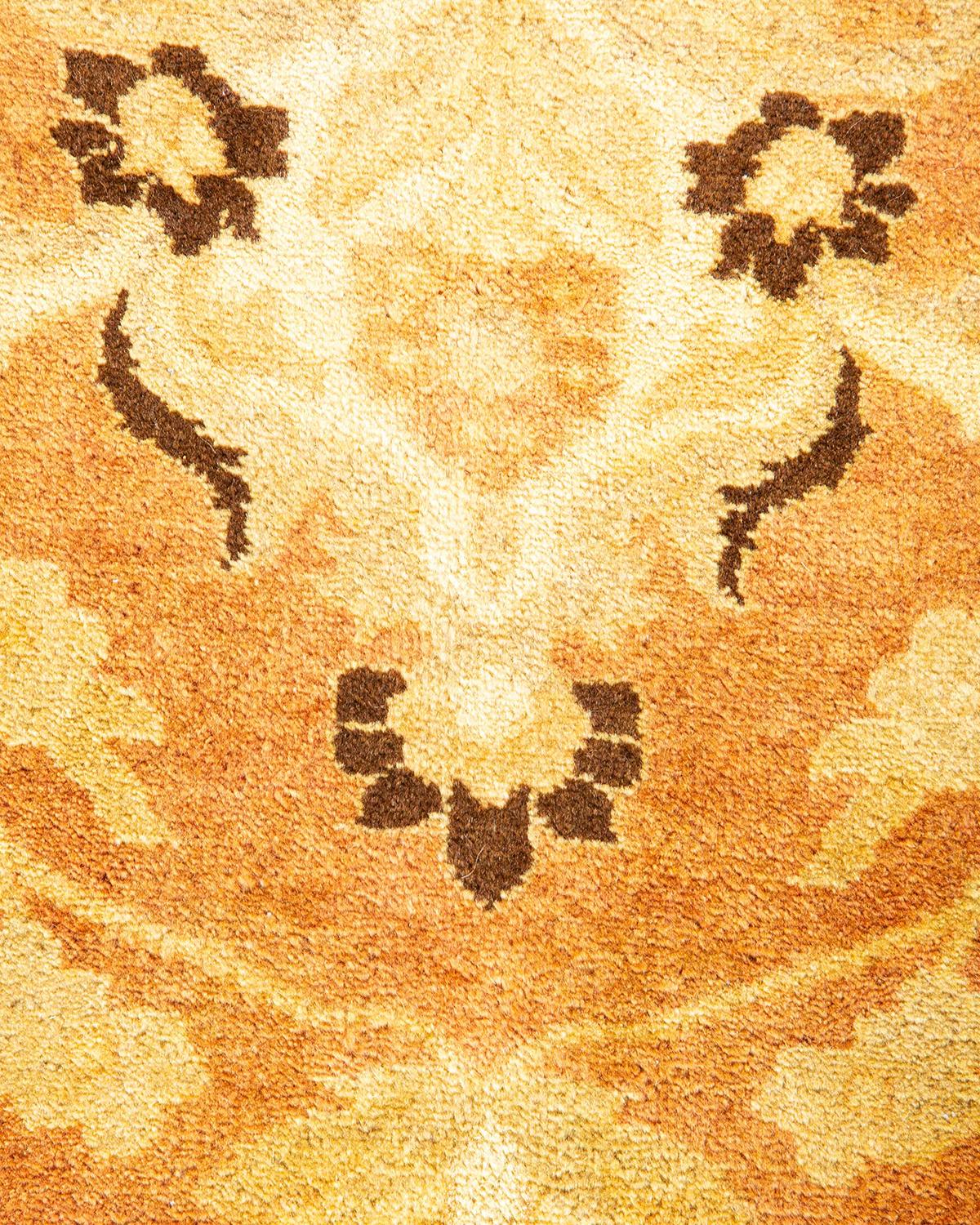 Alfombra Mogul Naranja Tradicional Hand Made, única en su género Siglo XXI y contemporáneo en venta