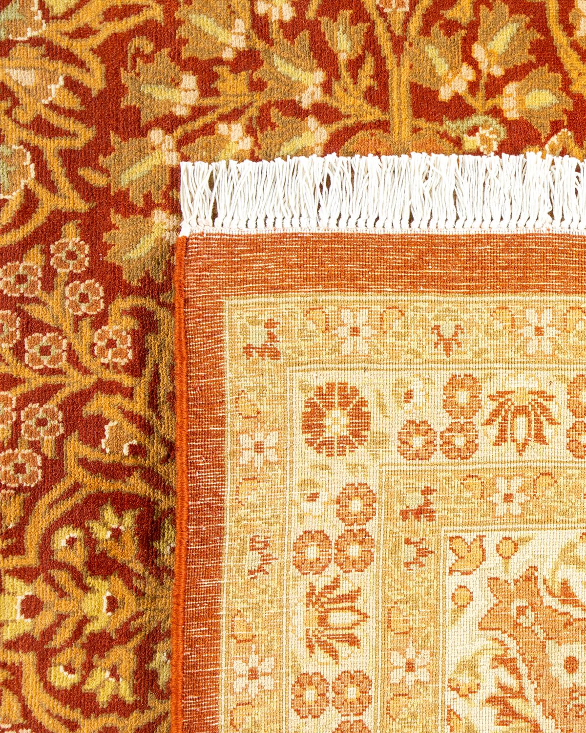 Alfombra Mogul Naranja Tradicional Hand Made Única en su Género Anudado a mano en venta