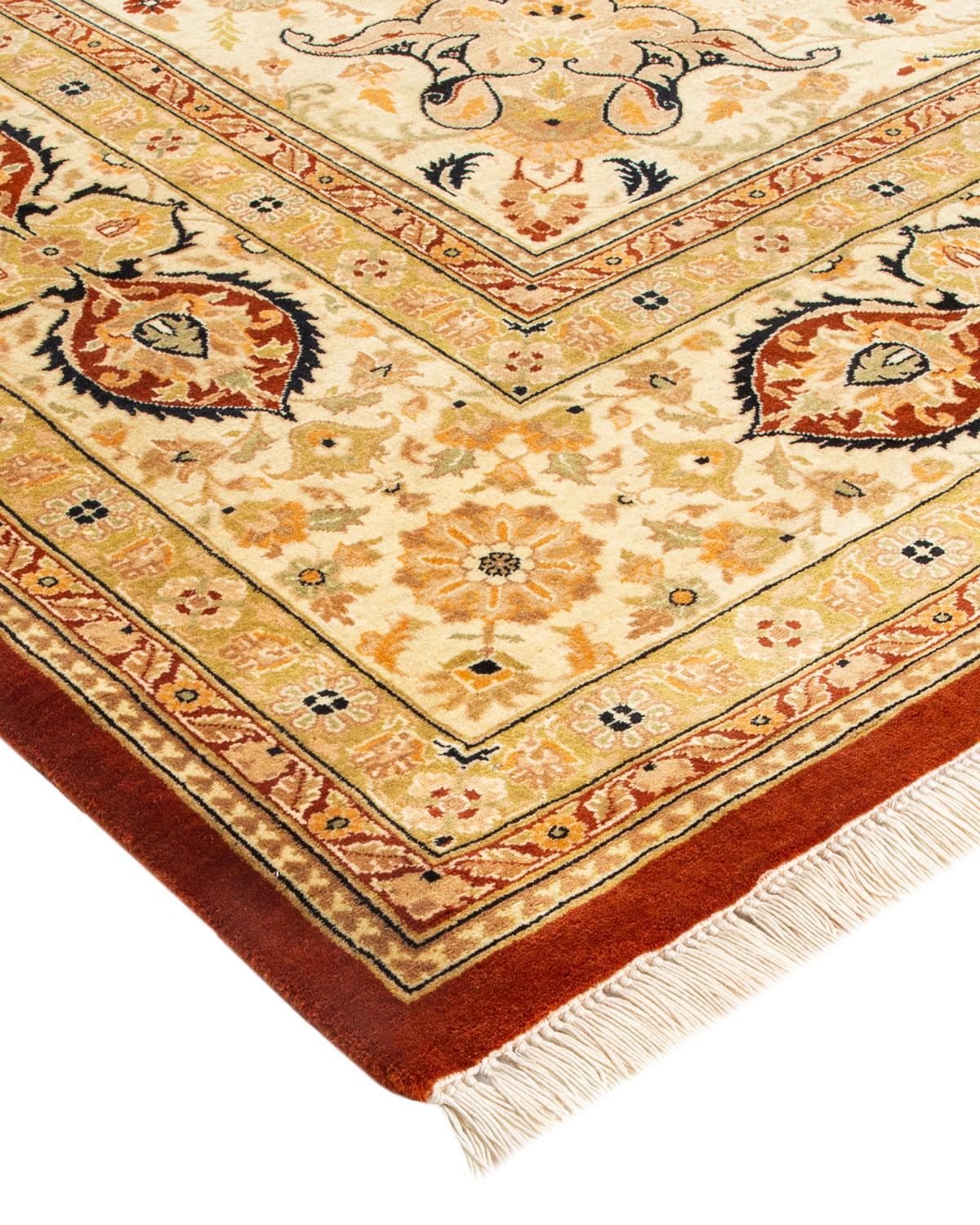 With understated palettes and allover designs, the rugs in the Mogul Collection will bring timeless sophistication to any room. Influenced by a spectrum of Turkish, Indian, and Persian designs, the artisans who handweave these wool rugs imbue