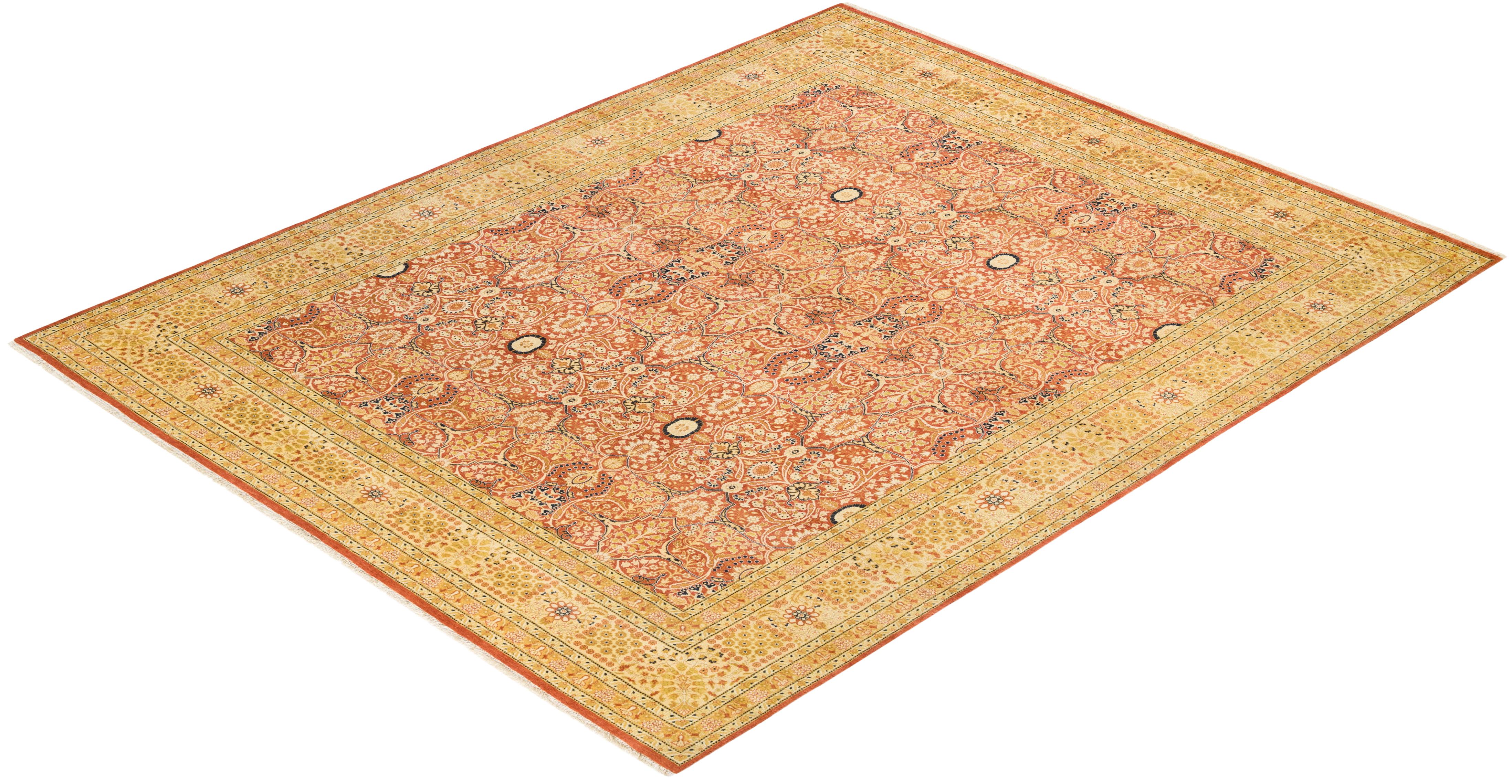 Las alfombras de la colección Mogul, con sus colores discretos y sus diseños en toda la superficie, aportarán una sofisticación atemporal a cualquier habitación. Influenciadas por un espectro de diseños turcos, indios y persas, los artesanos que