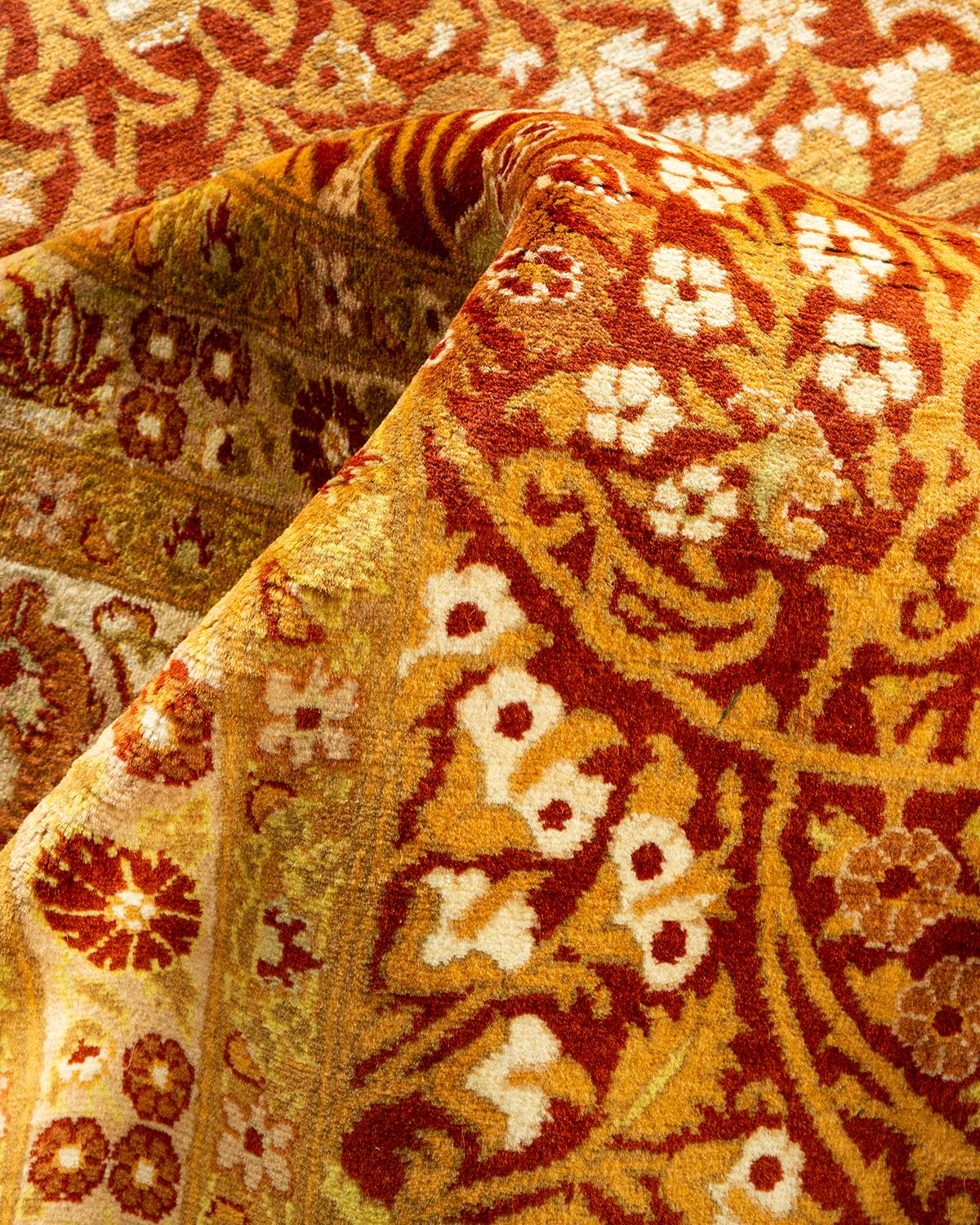 Alfombra tradicional única Hand Made Mogul Naranja Otro en venta