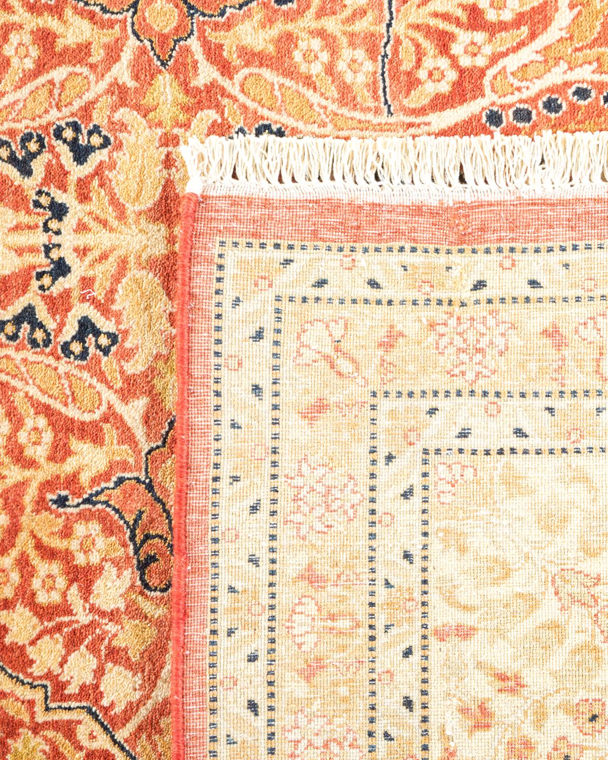 Alfombra Mogul Naranja Tradicional Hand Made Única en su Género Anudado a mano en venta