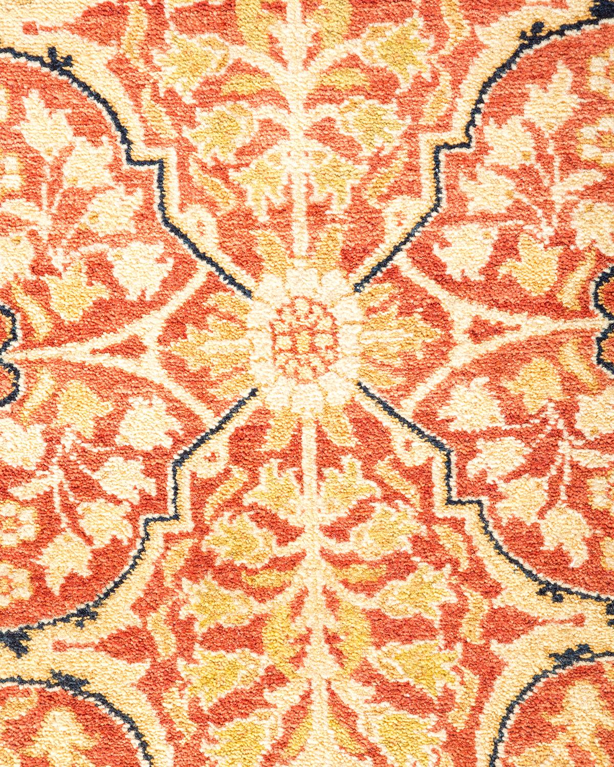 Alfombra Mogul Naranja Tradicional Hand Made Única en su Género Siglo XXI y contemporáneo en venta