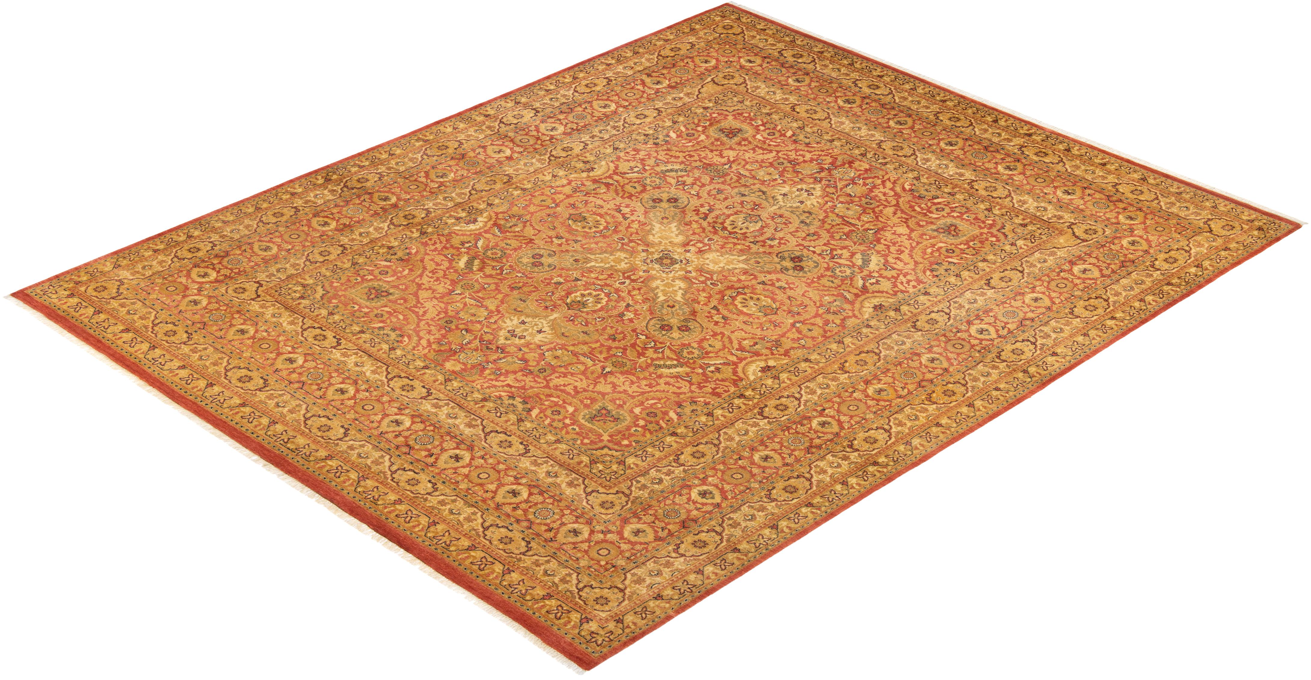 With understated palettes and allover designs, the rugs in the Mogul Collection will bring timeless sophistication to any room. Influenced by a spectrum of Turkish, Indian, and Persian designs, the artisans who handweave these wool rugs imbue