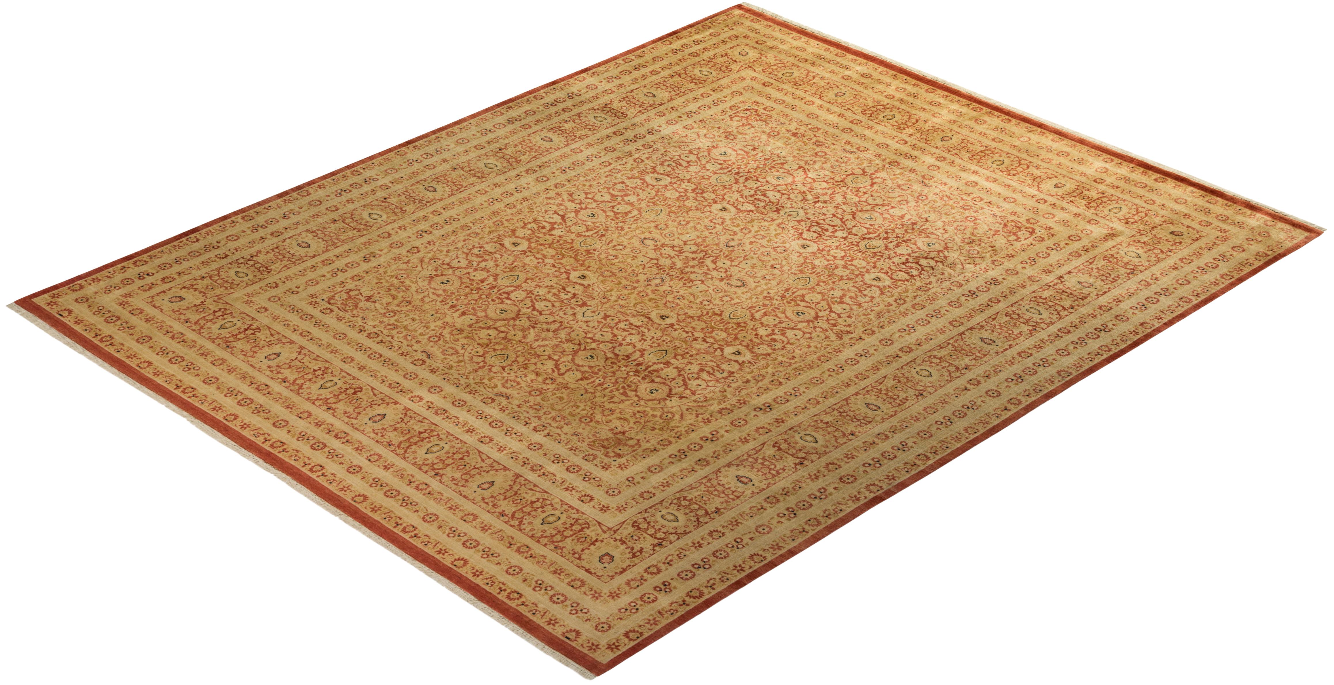 With understated palettes and allover designs, the rugs in the Mogul Collection will bring timeless sophistication to any room. Influenced by a spectrum of Turkish, Indian, and Persian designs, the artisans who handweave these wool rugs imbue