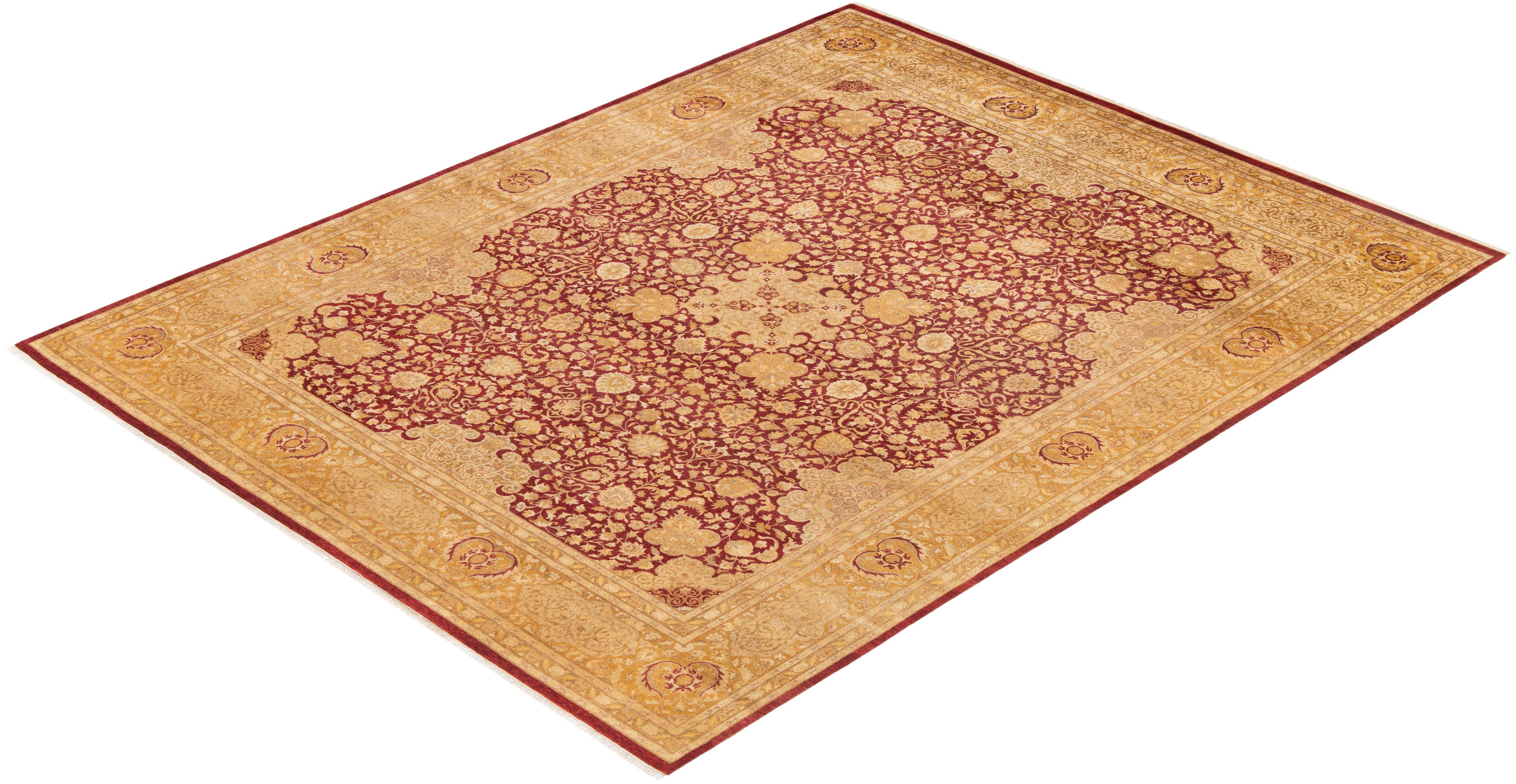 With understated palettes and allover designs, the rugs in the Mogul Collection will bring timeless sophistication to any room. Influenced by a spectrum of Turkish, Indian, and Persian designs, the artisans who handweave these wool rugs imbue