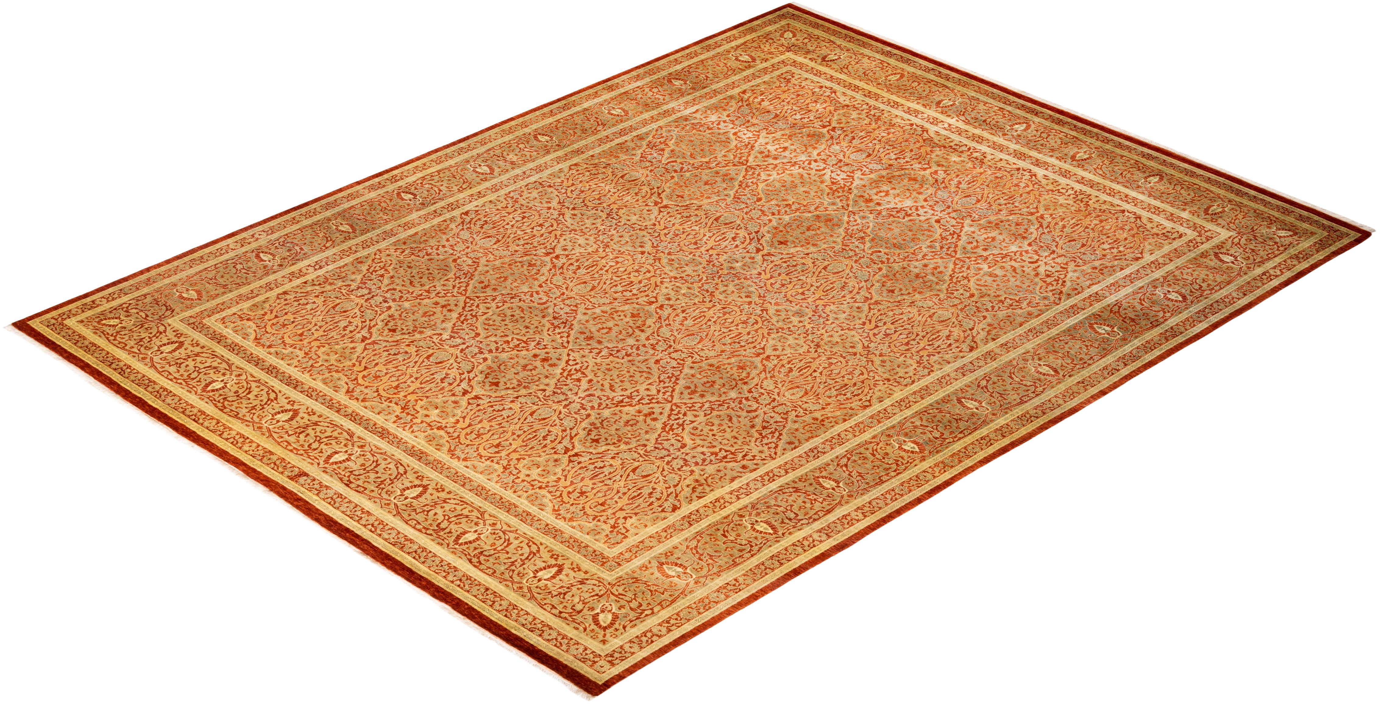 With understated palettes and allover designs, the rugs in the Mogul Collection will bring timeless sophistication to any room. Influenced by a spectrum of Turkish, Indian, and Persian designs, the artisans who handweave these wool rugs imbue