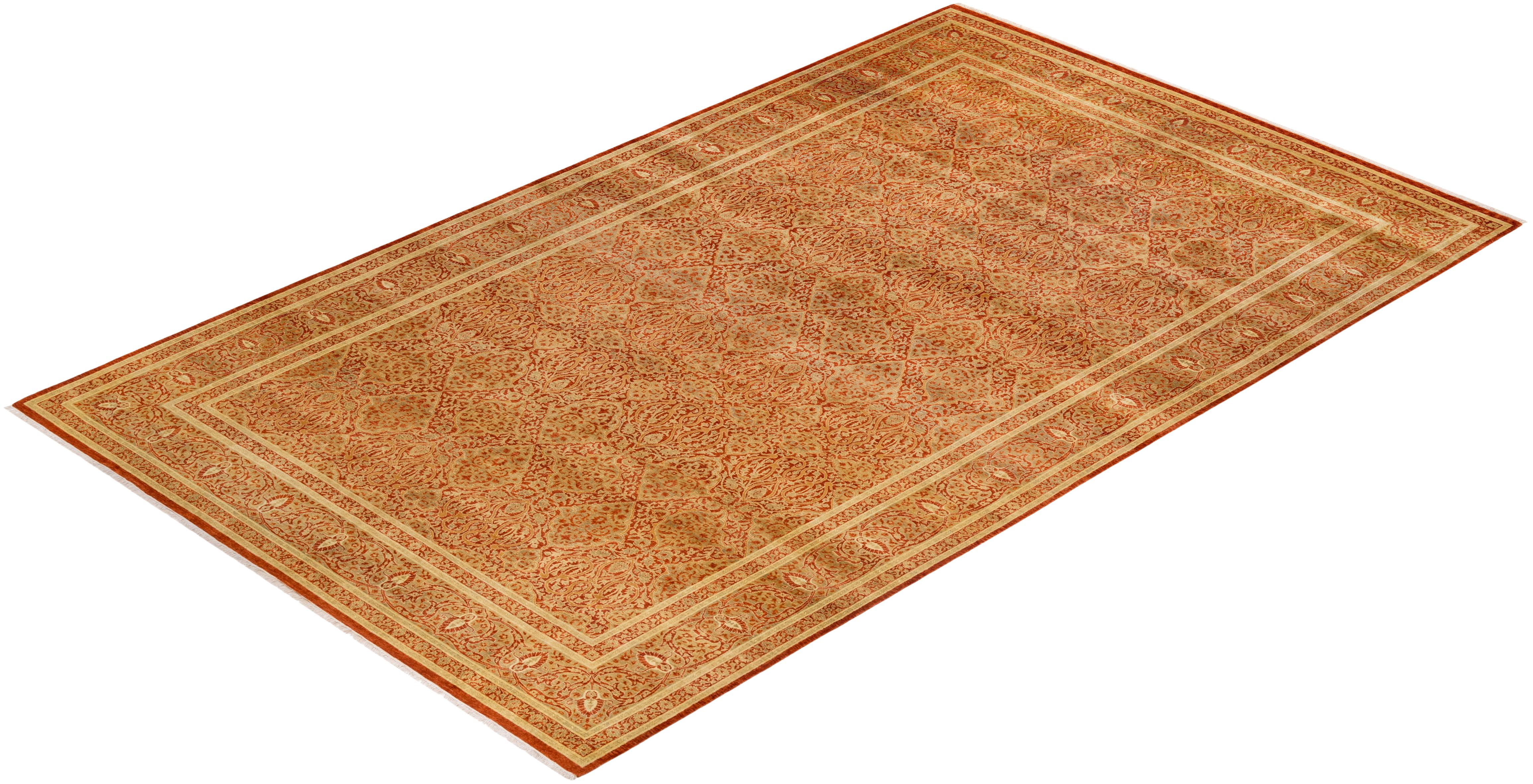 Las alfombras de la colección Mogul, con sus colores discretos y sus diseños en toda la superficie, aportarán una sofisticación atemporal a cualquier habitación. Influenciadas por un espectro de diseños turcos, indios y persas, los artesanos que
