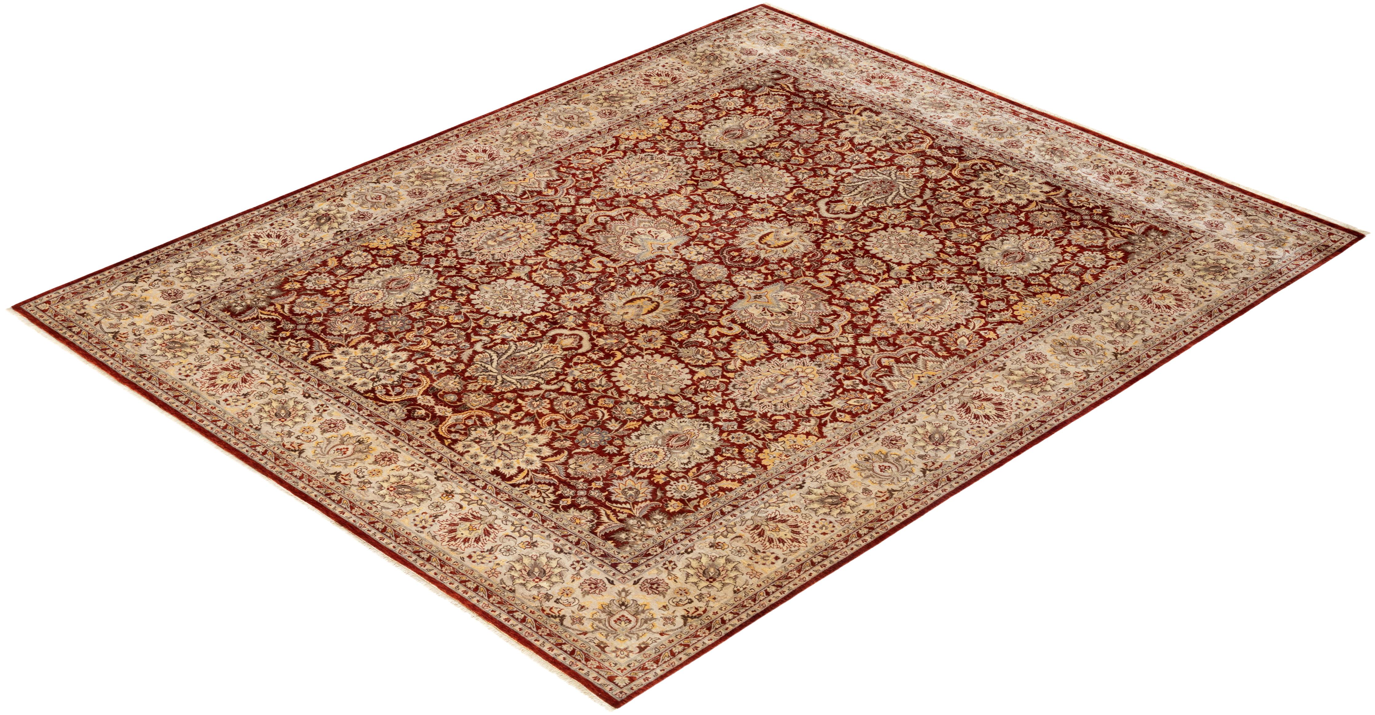 With understated palettes and allover designs, the rugs in the Mogul Collection will bring timeless sophistication to any room. Influenced by a spectrum of Turkish, Indian, and Persian designs, the artisans who handweave these wool rugs imbue