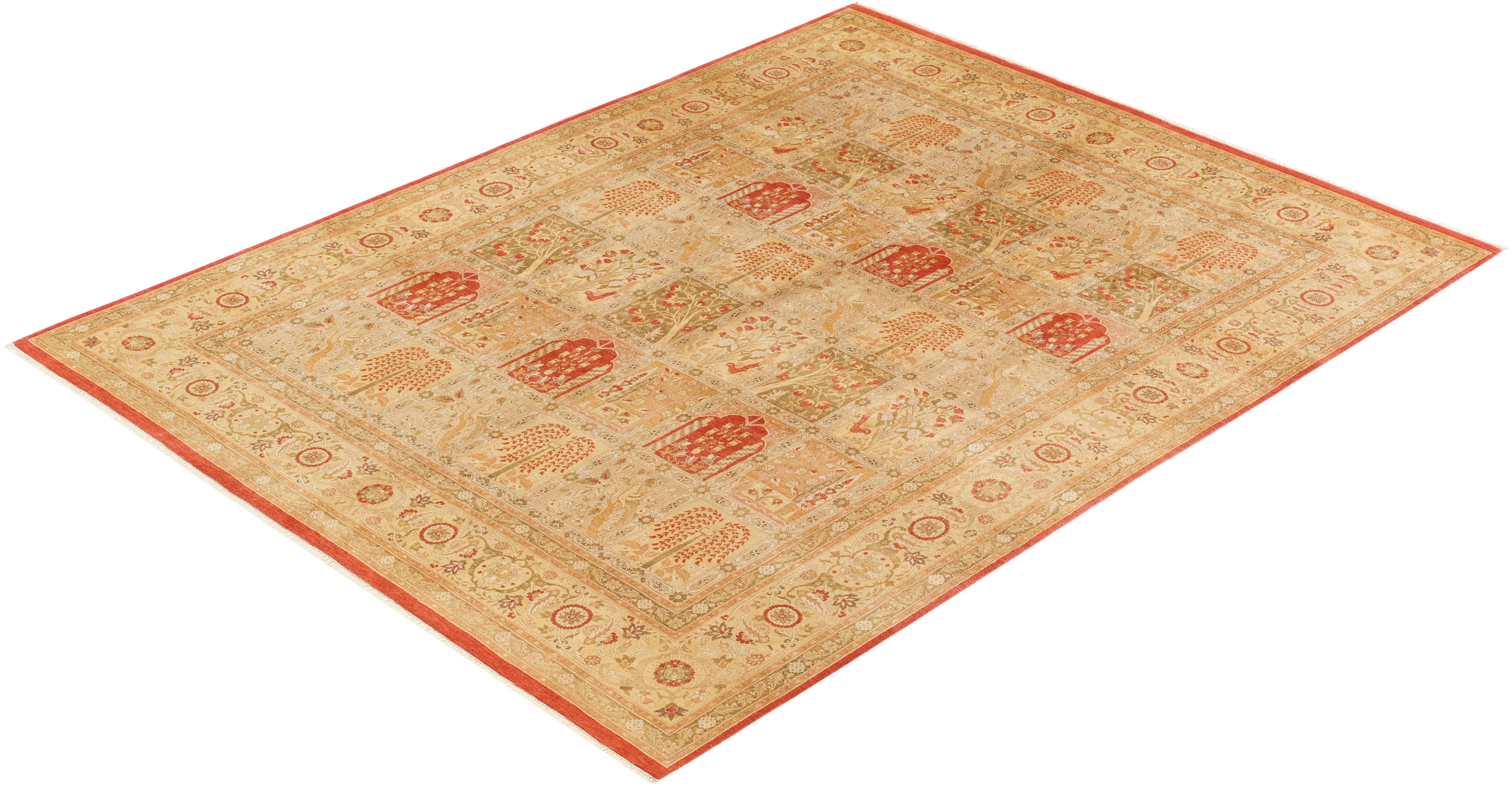 Las alfombras de la colección Mogul, con sus colores discretos y sus diseños en toda la superficie, aportarán una sofisticación atemporal a cualquier habitación. Influenciadas por un espectro de diseños turcos, indios y persas, los artesanos que